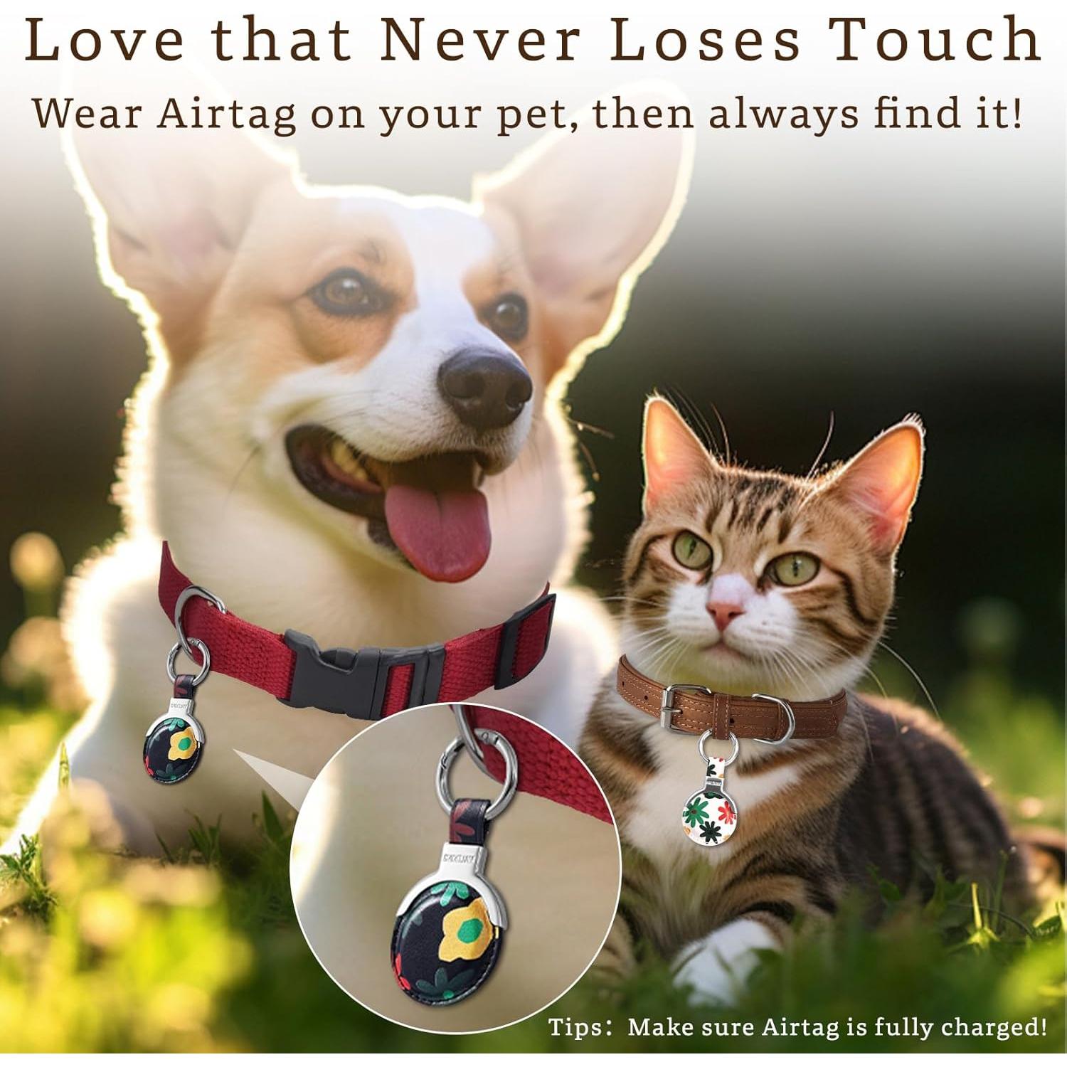 Llavero de Cuero Genuino MALTKING para Apple Airtag Negro