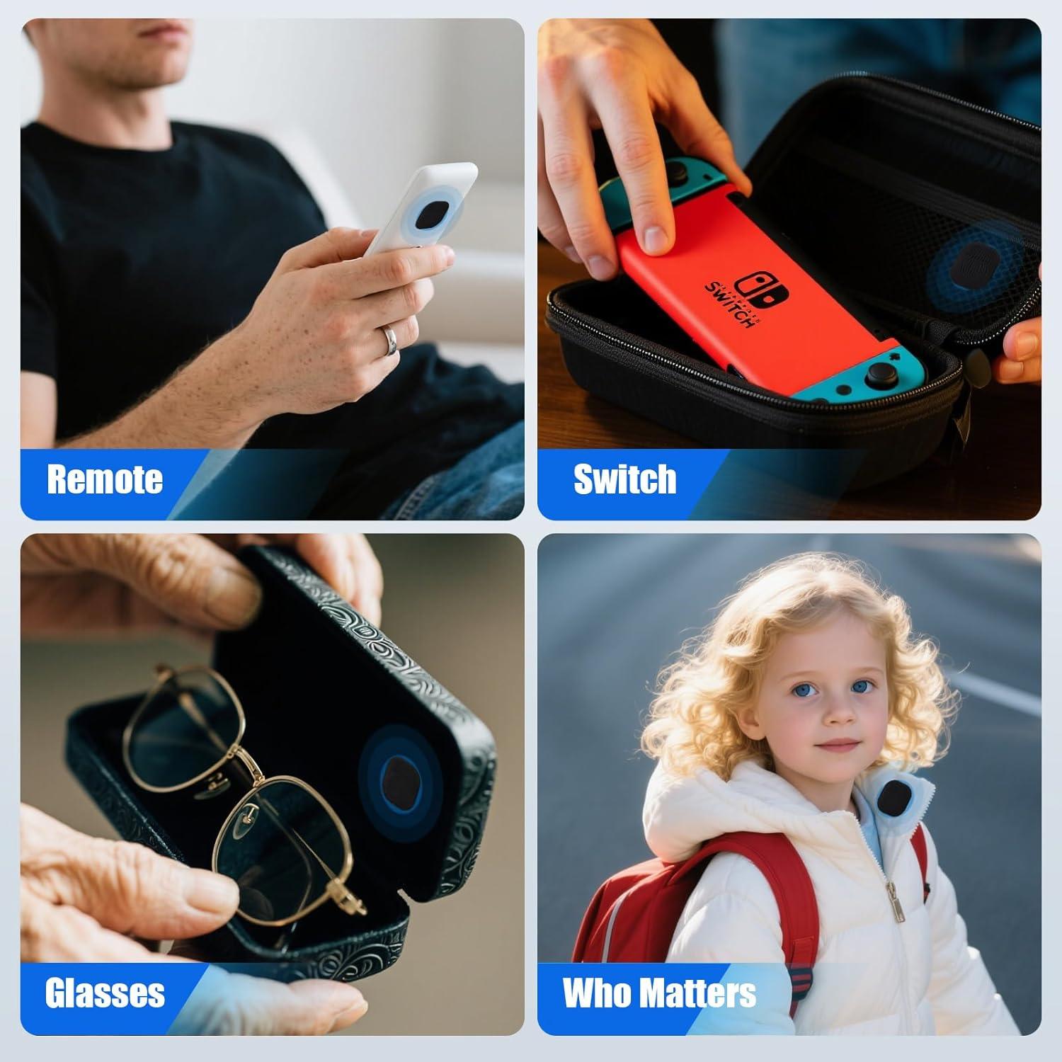 Soporte Adhesivo Mnyatr para AirTag - Paquete de 4 Fundas