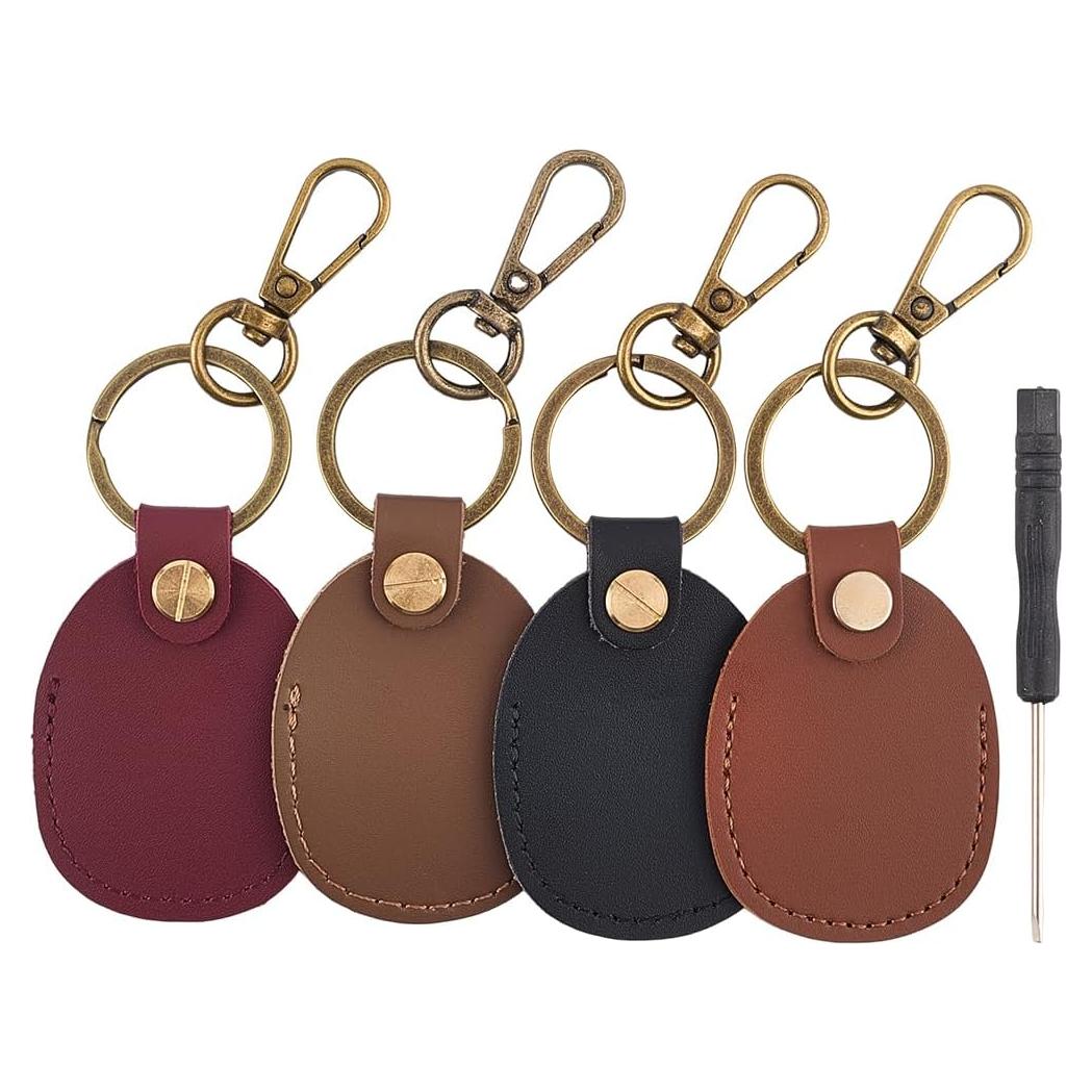 Soporte de Etiqueta NFC de Cuero PU CALFOVERA - 4 Colores