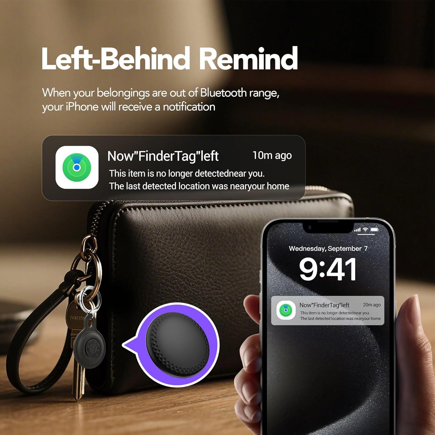 FinderTag Rastreador de Artículos Bluetooth Negro - Batería CR2032