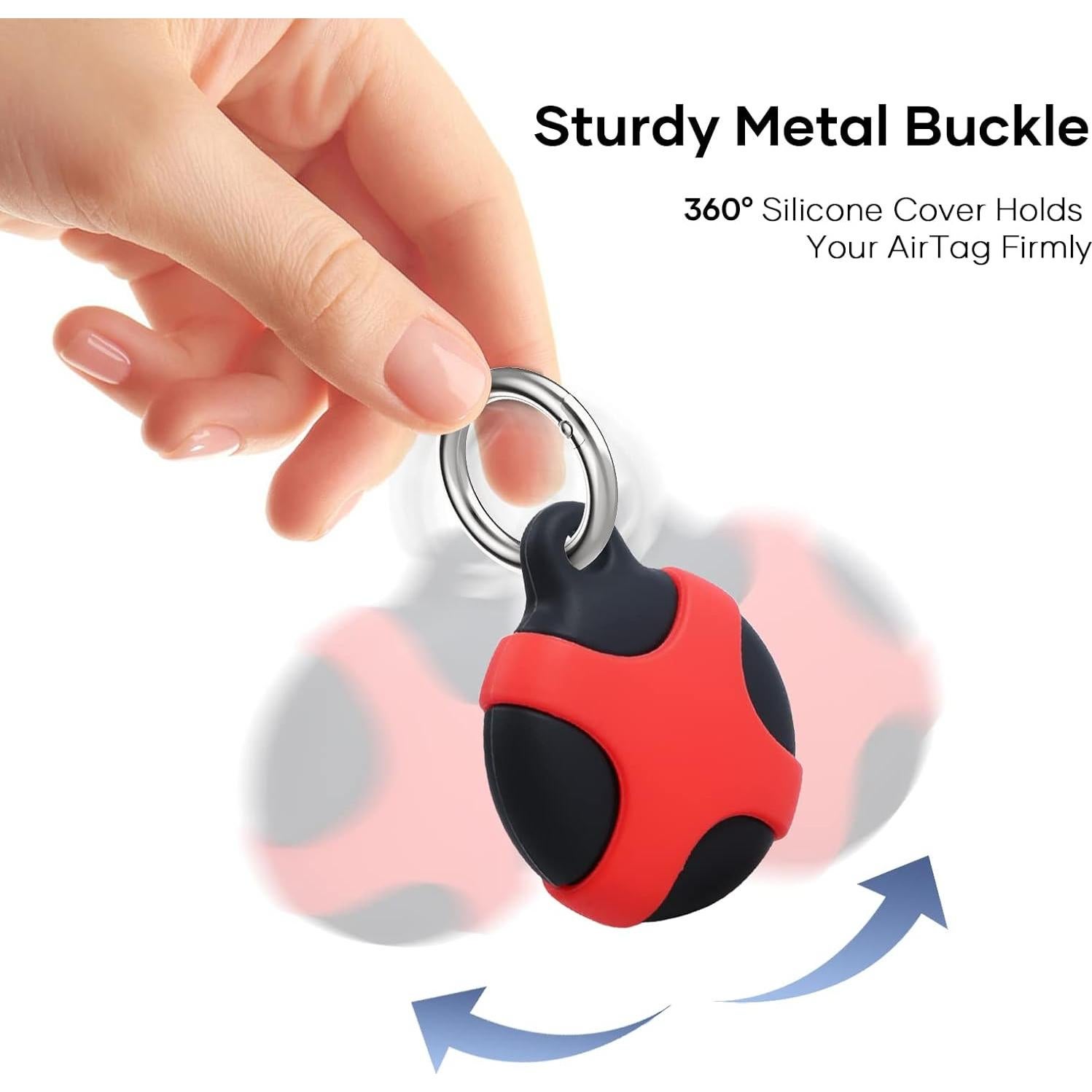 Funda Protectora de Silicona para AirTag Lalasis 2 Piezas