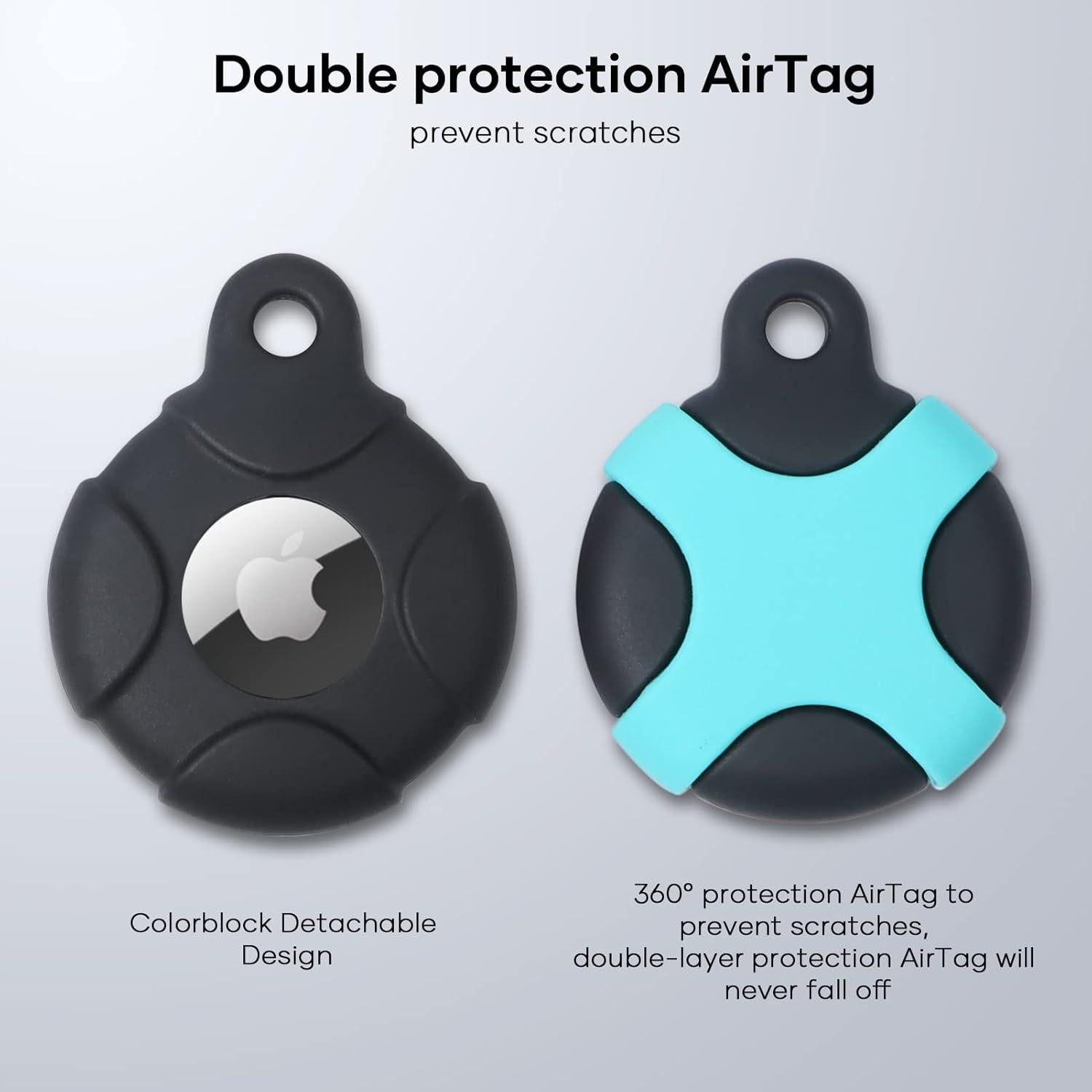 Funda Protectora de Silicona para AirTag Lalasis 2 Piezas