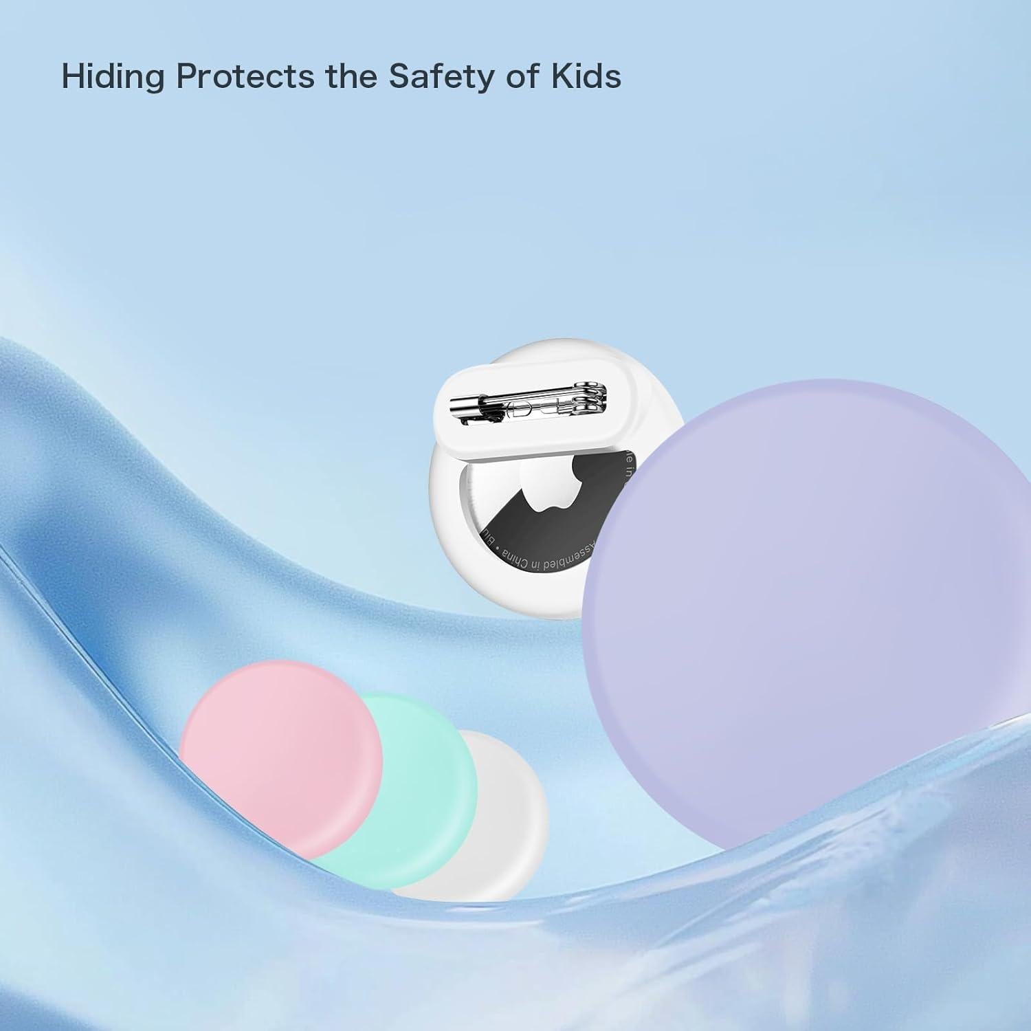 Soporte Oculto de Silicona para AirTag Taghelp - 4 Piezas