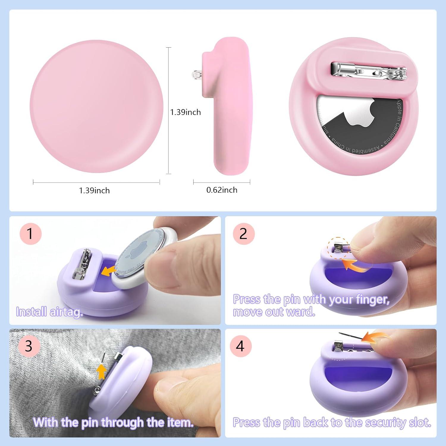 Soporte Oculto de Silicona para AirTag Taghelp - 4 Piezas