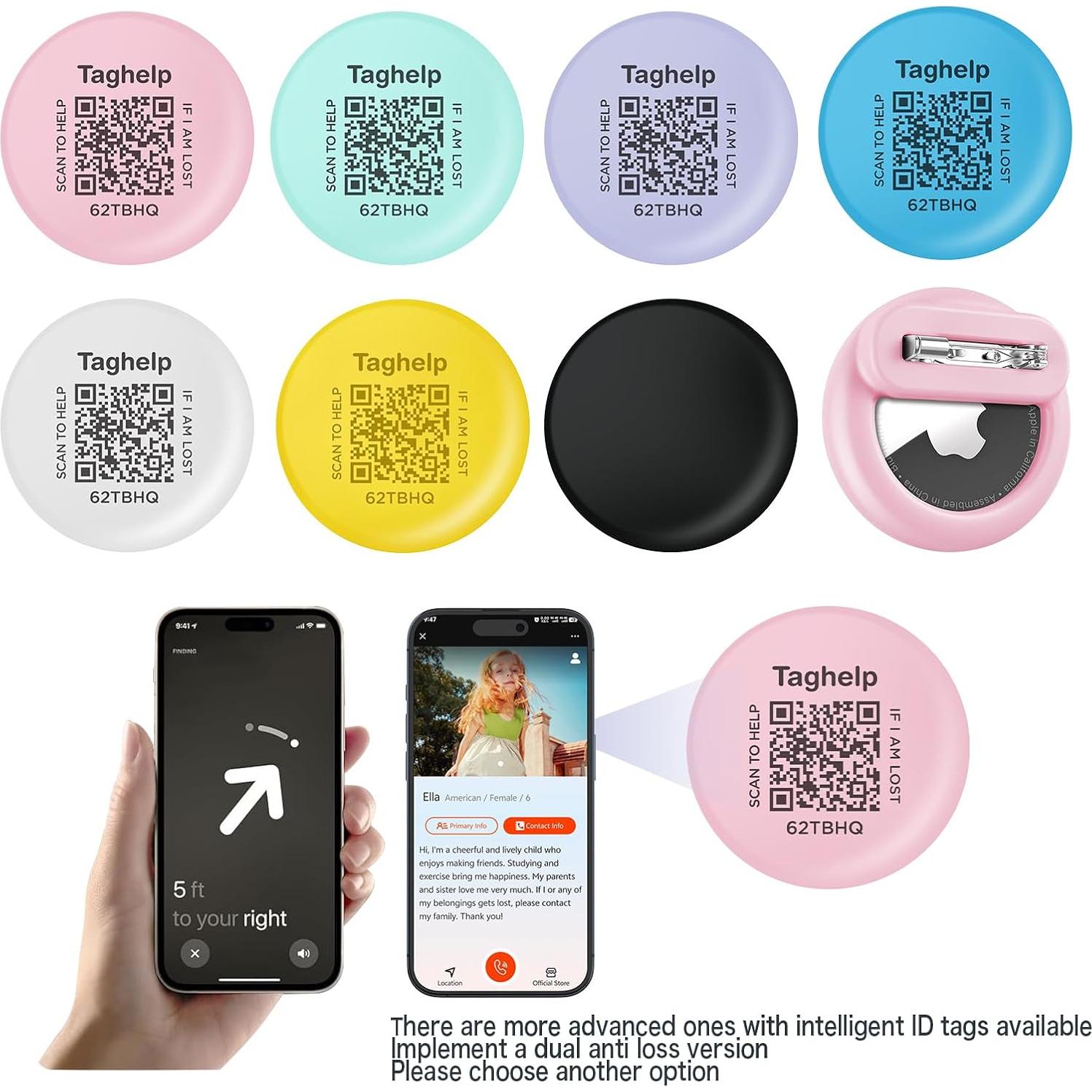 Soporte Oculto de Silicona para AirTag Taghelp - 4 Piezas