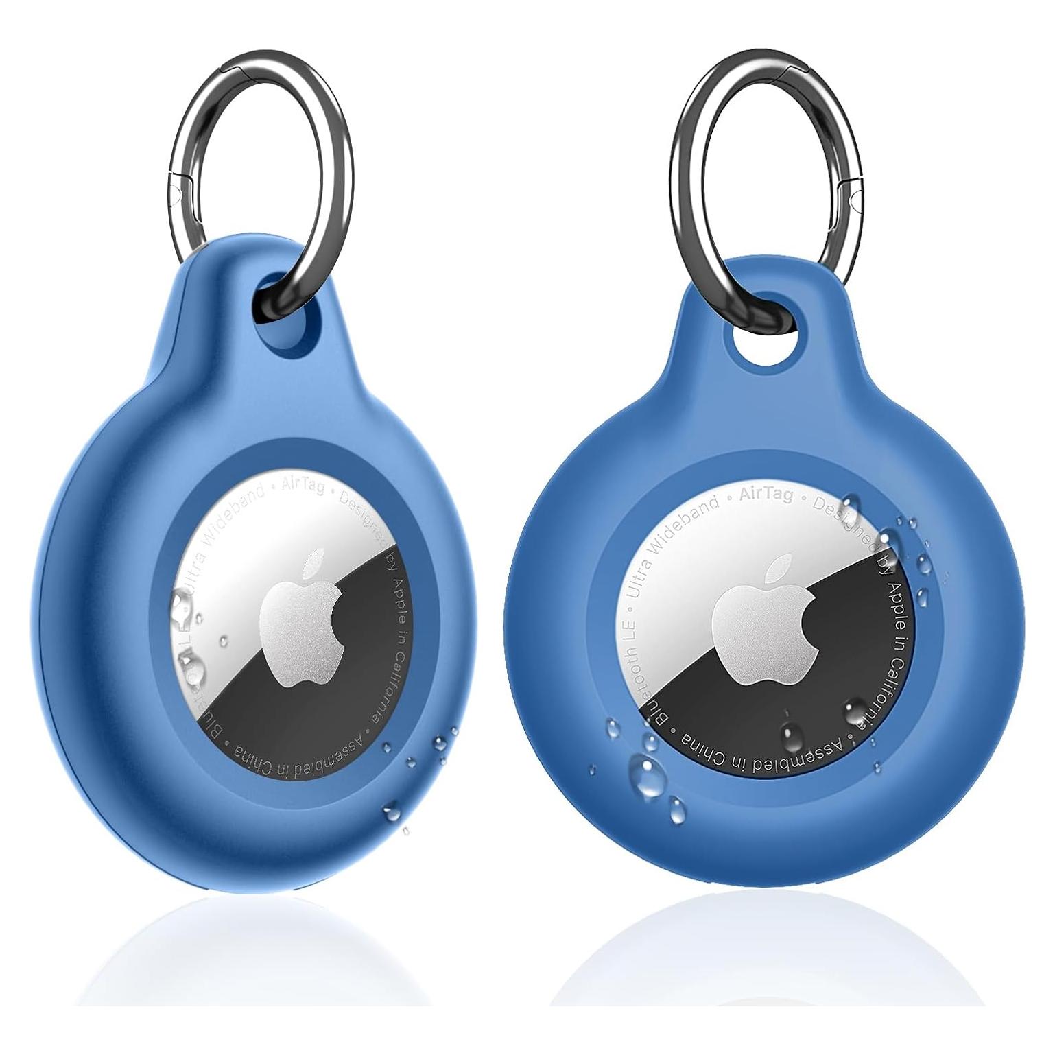 Funda Protectora Impermeable SUPFINE para AirTag - 2 Pack Azul
