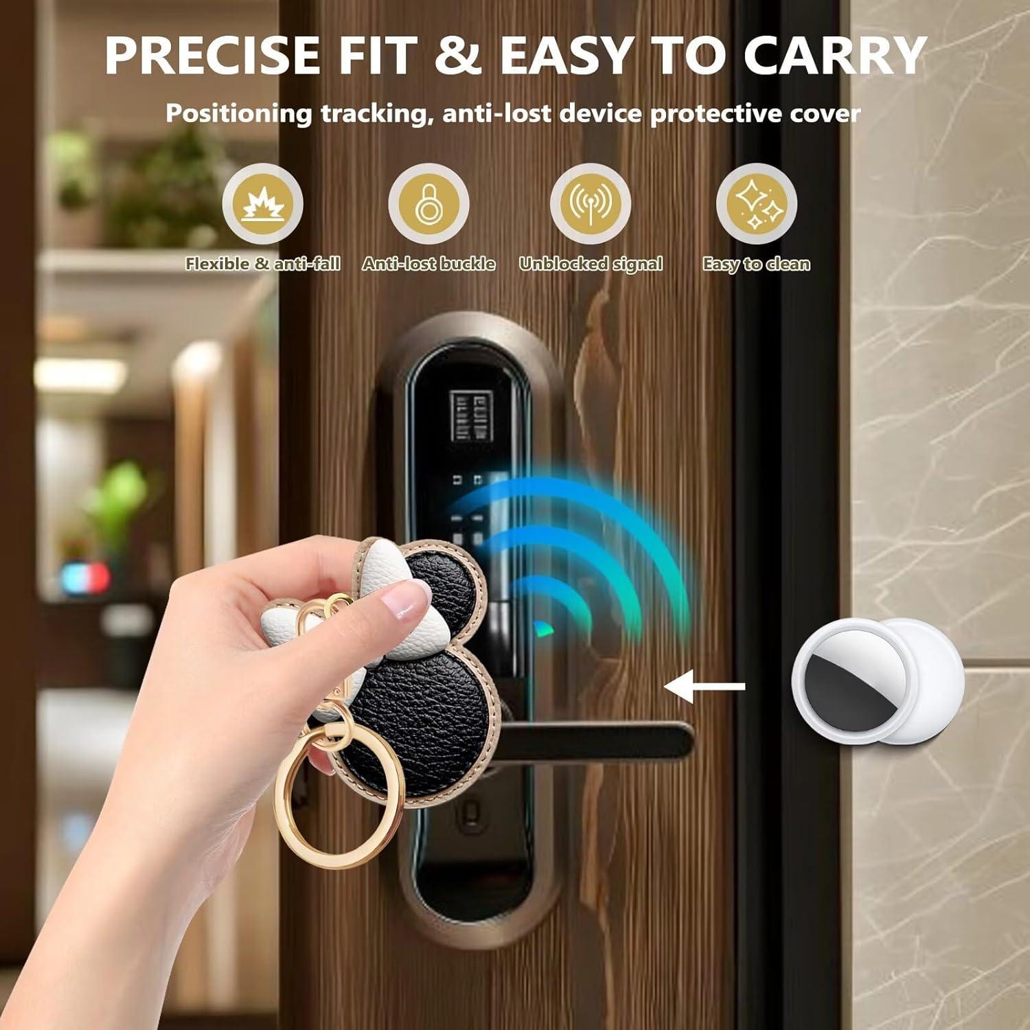 Llavero de Cuero PU Genérico para GPS y Tarjetas 8.9x8.9 cm