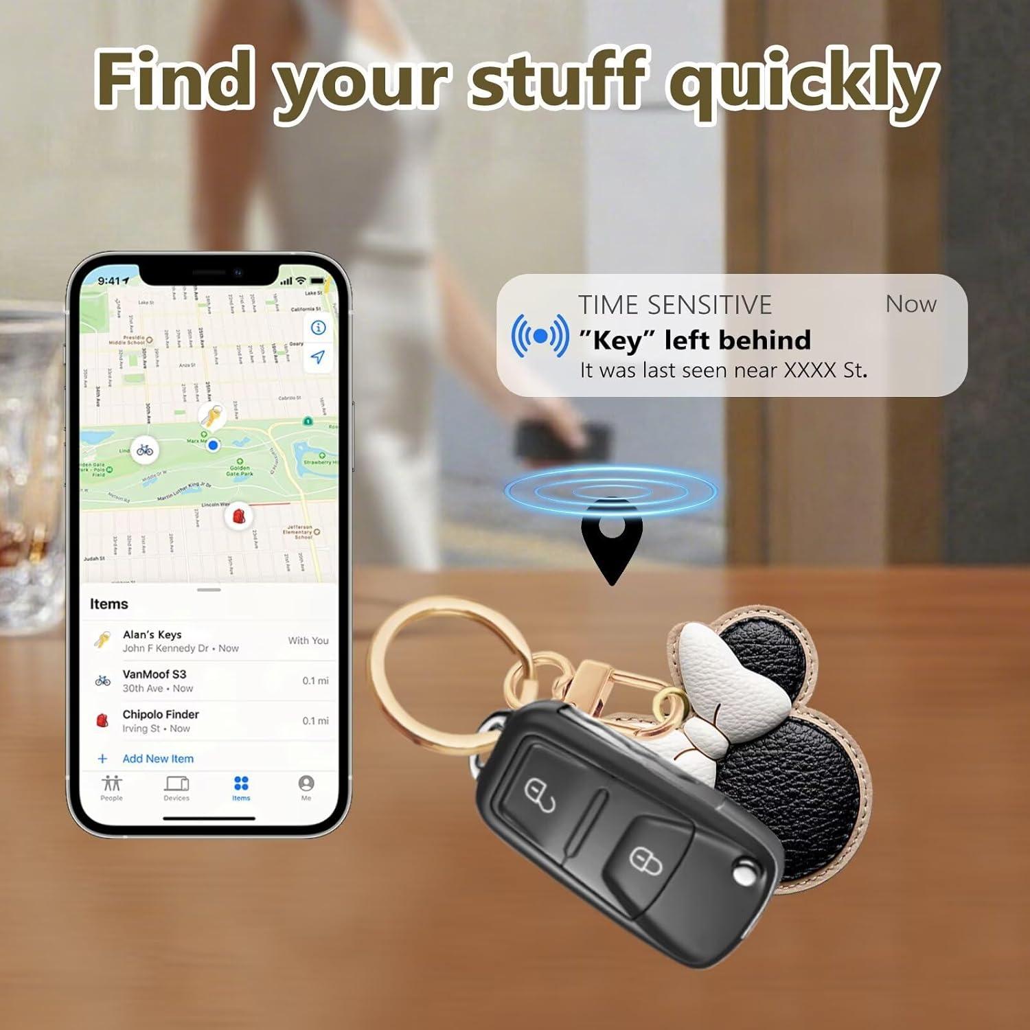 Llavero de Cuero PU Genérico para GPS y Tarjetas 8.9x8.9 cm