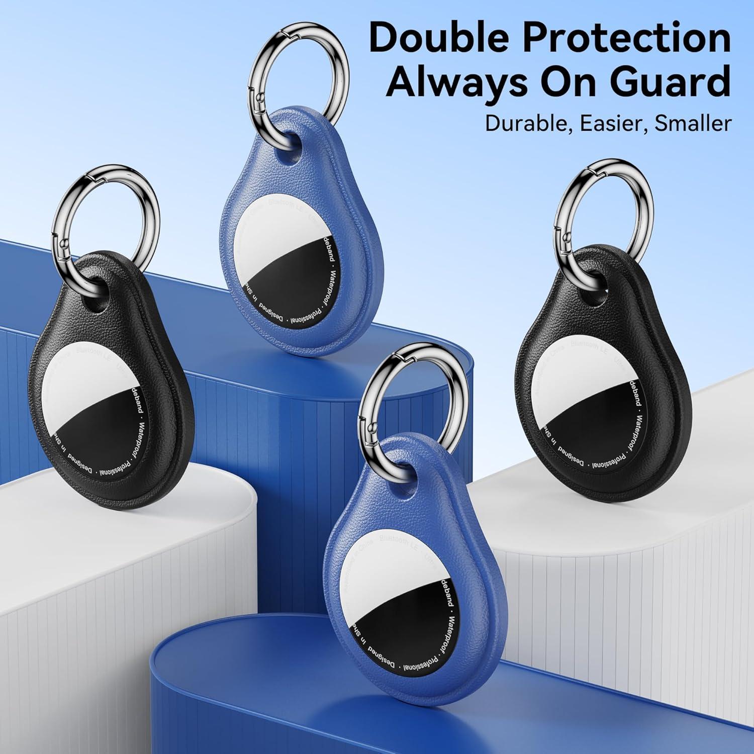 Soporte de Llavero Airtag LandForce - 4 Piezas Impermeable IPX8