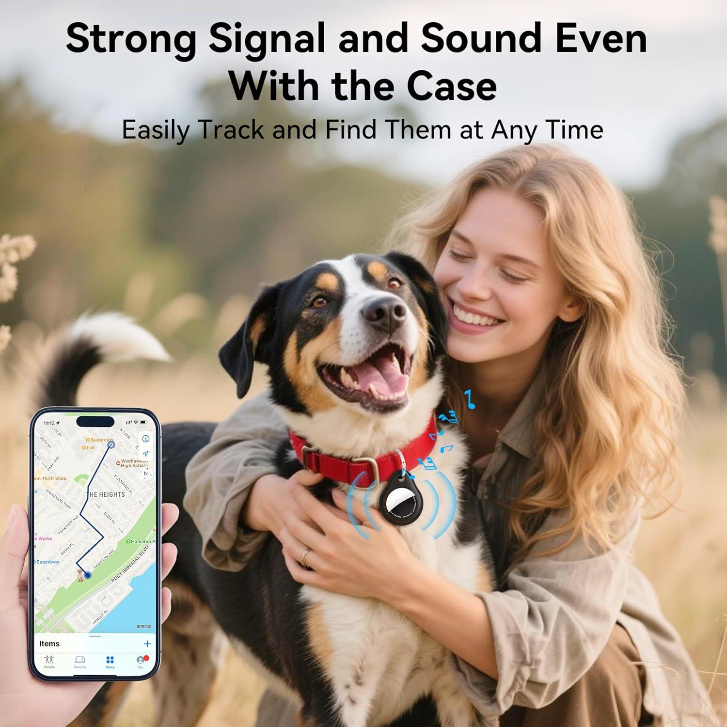 Soporte de Llavero Airtag LandForce - 4 Piezas Impermeable IPX8