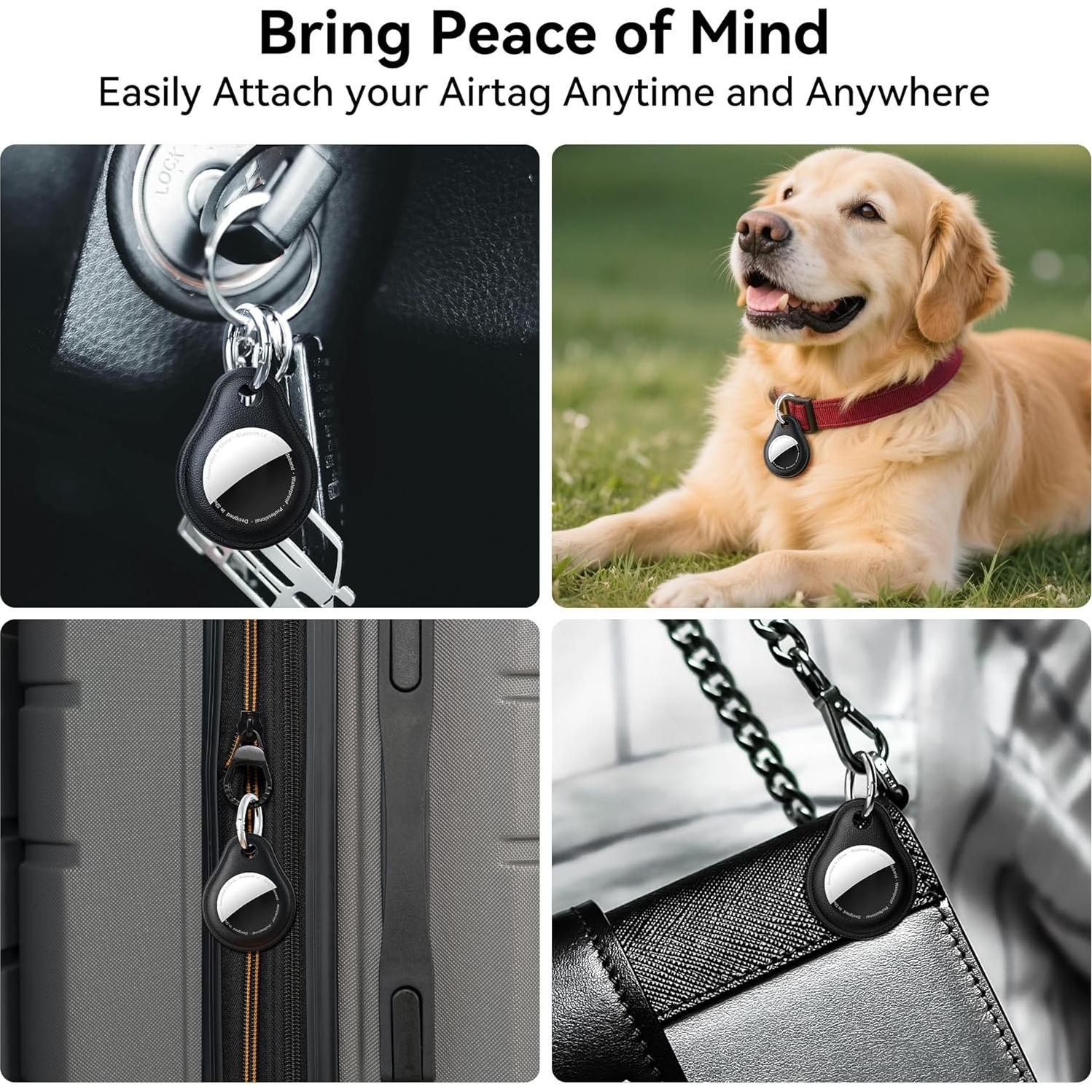 Soporte de Llavero Airtag LandForce - 4 Piezas Impermeable IPX8