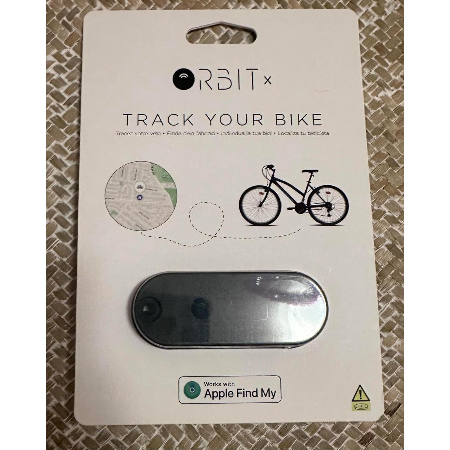 Rastreador de Bicicleta Orbit Velo con Apple Find My - Impermeable