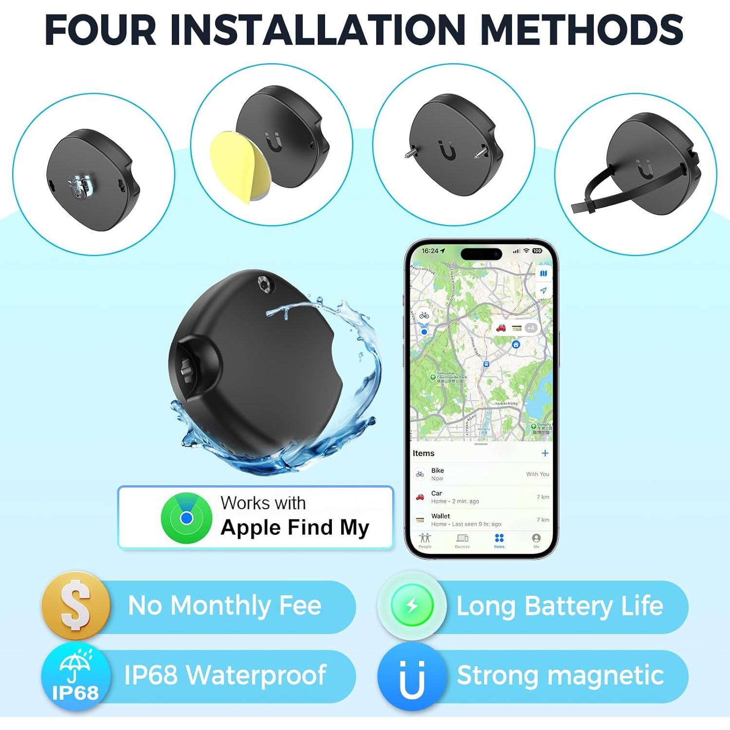 Rastreador GPS Magnético Shenzhen NLT-10B, Sin Cuota Mensual