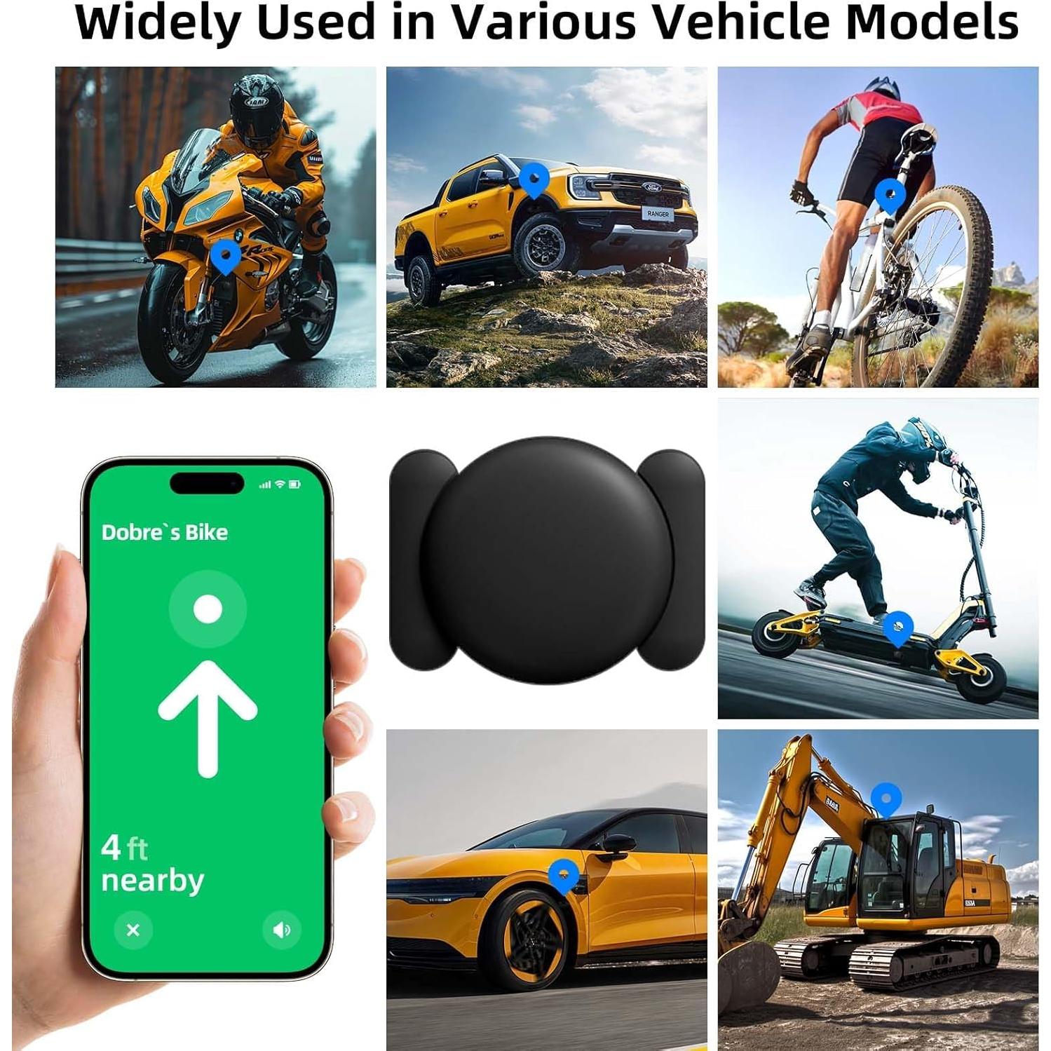 Rastreador GPS HONGTOP para Vehículos Sin Suscripción, Negro