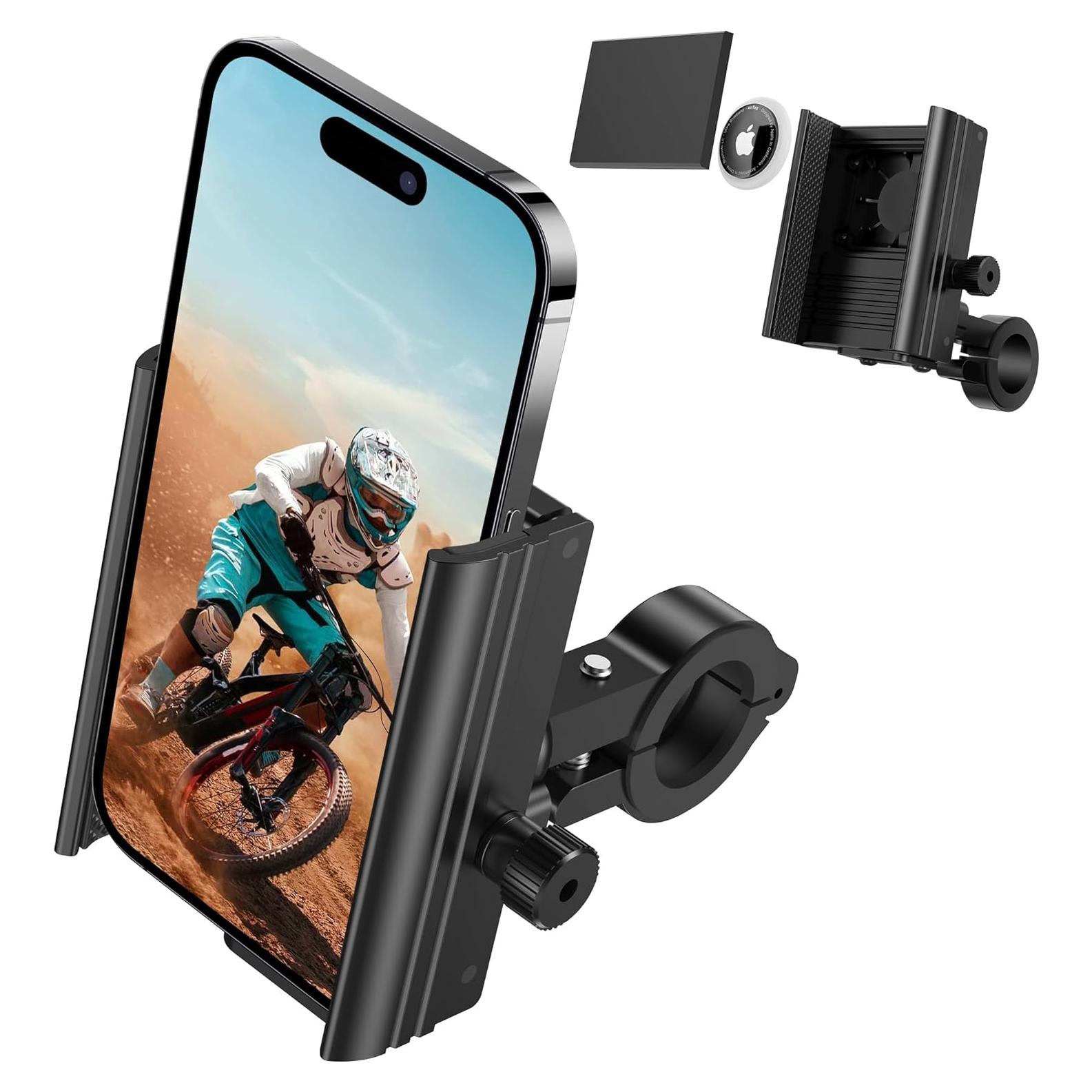 Soporte para Teléfono de Bicicleta Lulaven con Airtag Oculto