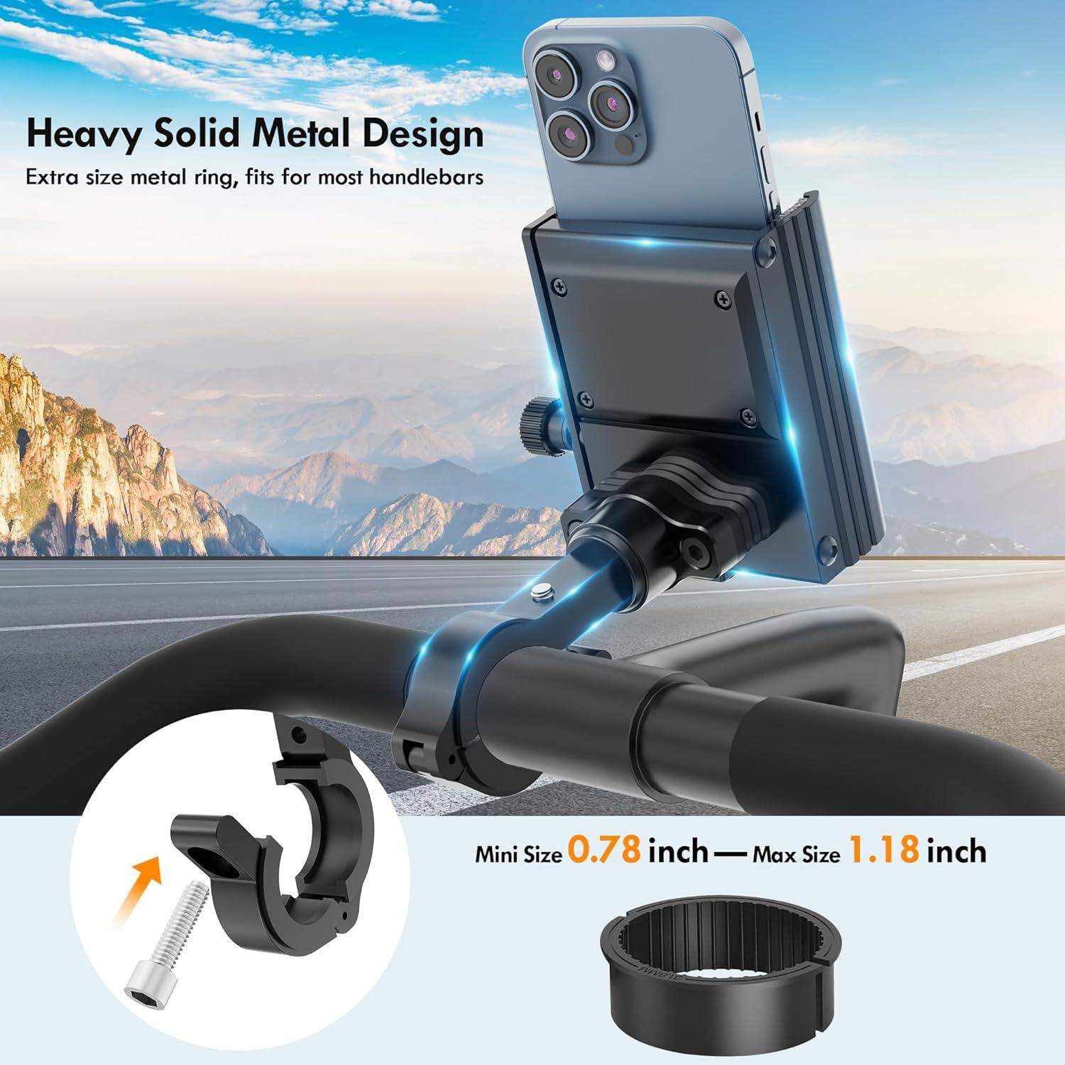 Soporte para Teléfono de Bicicleta Lulaven con Airtag Oculto