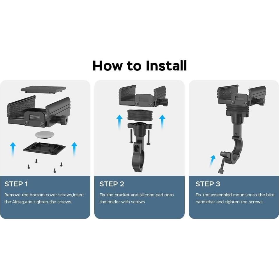 Soporte para Teléfono de Bicicleta Lulaven con Airtag Oculto