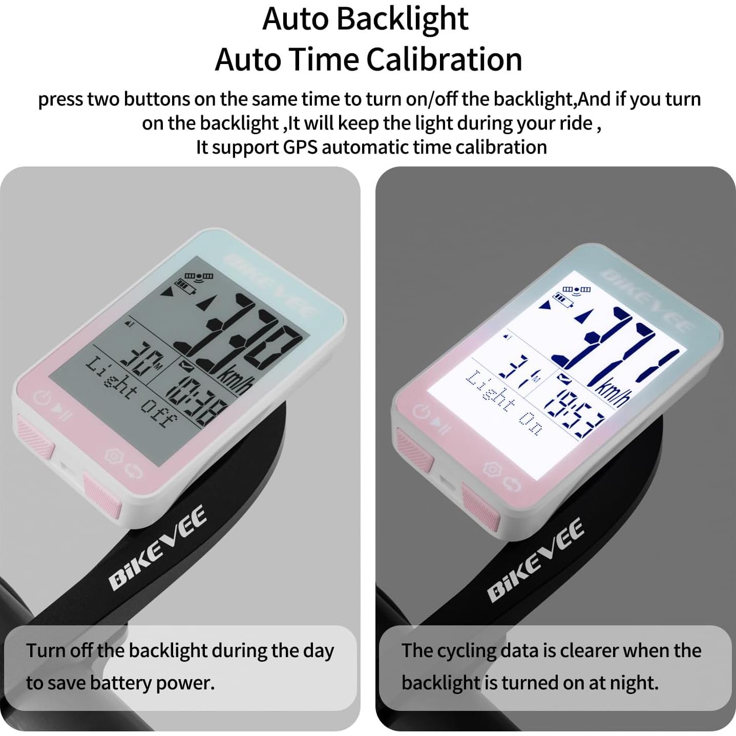 Computadora de Bicicleta GPS Bikevee BKV310AB 2.4" LCD IPX7