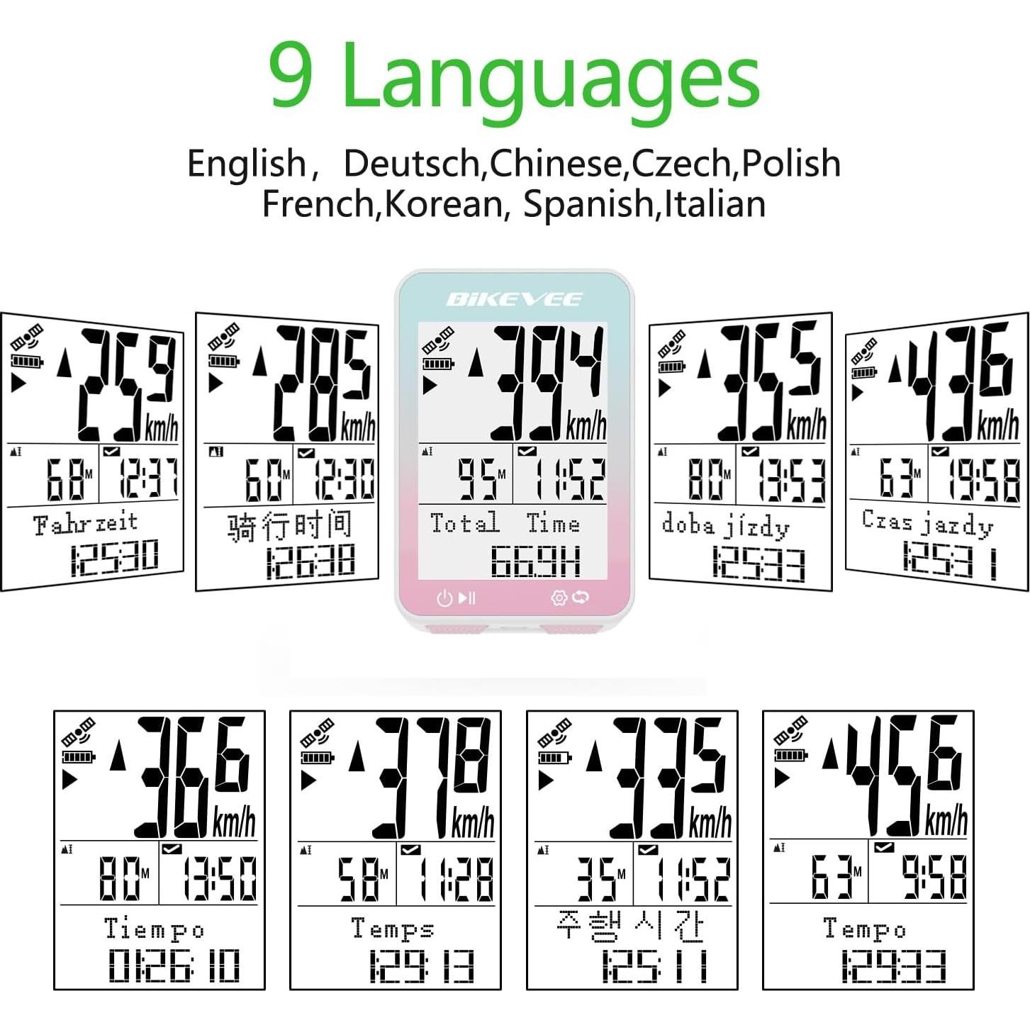 Computadora de Bicicleta GPS Bikevee BKV310AB 2.4" LCD IPX7