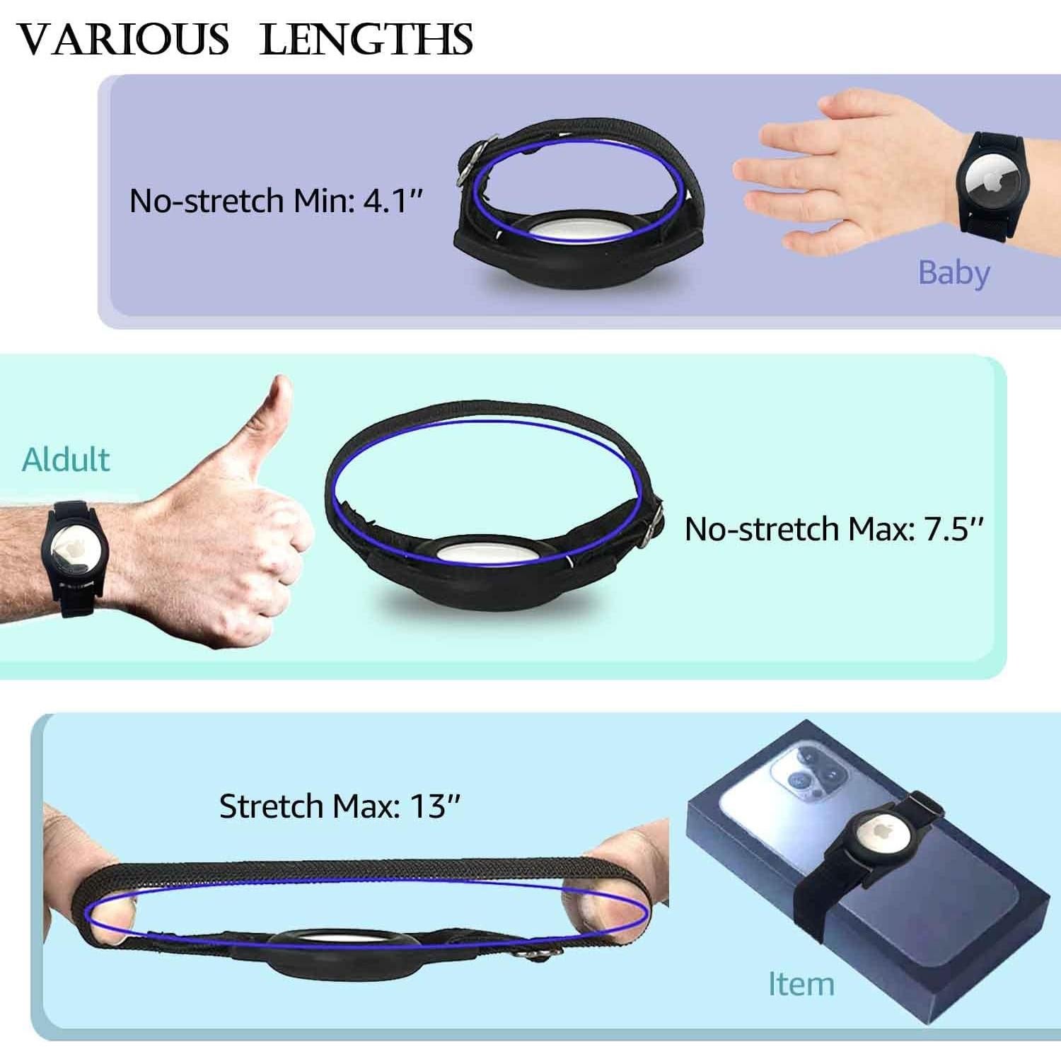 Pulsera Ajustable para AirTag ThingsBag - Niños, Multicolor