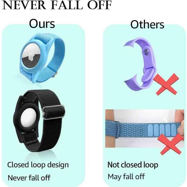 Pulsera Ajustable para AirTag ThingsBag - Niños, Multicolor