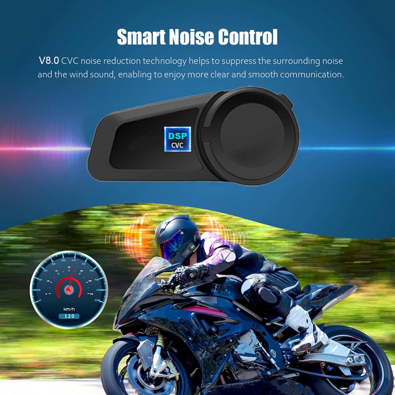 Intercomunicador Bluetooth QSPORTPEAK M2 para Motocicleta