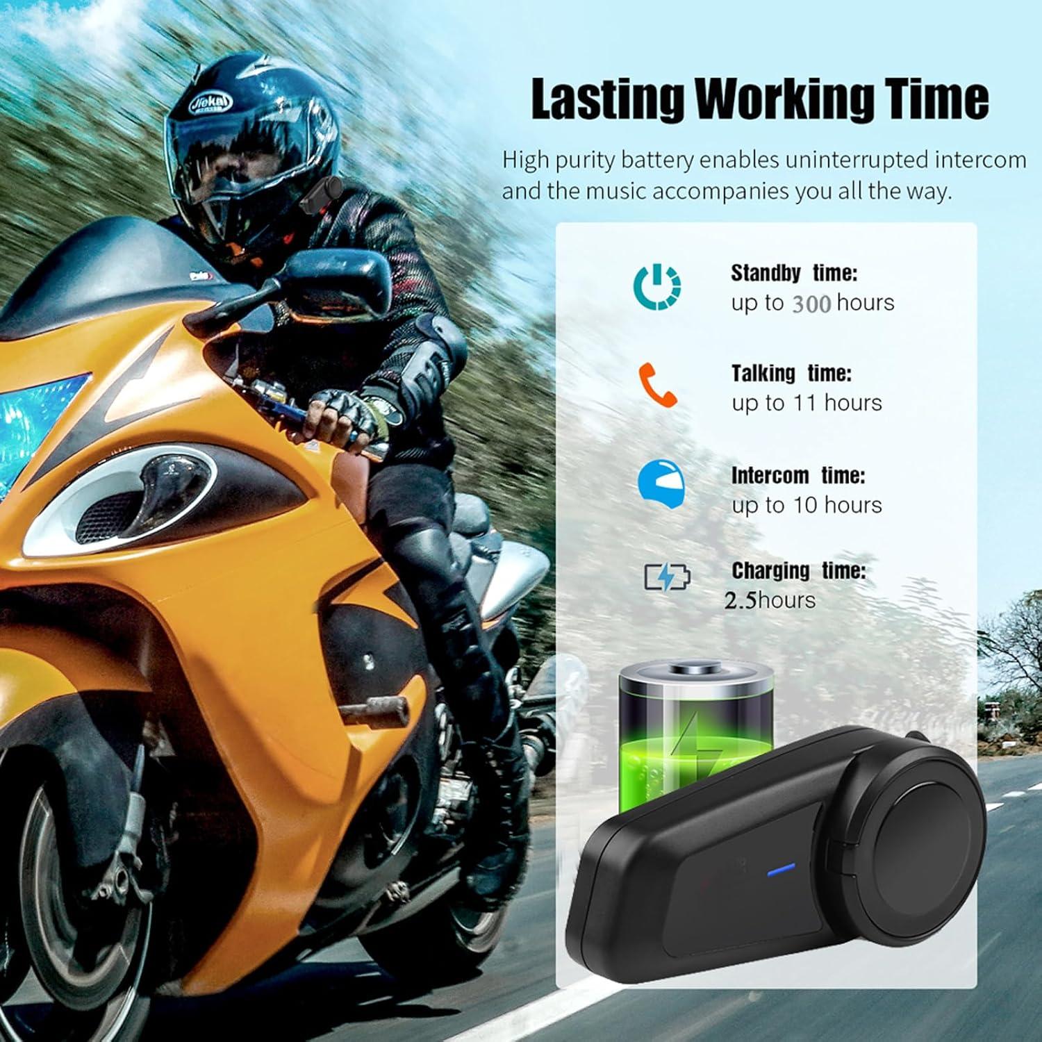 Intercomunicador Bluetooth QSPORTPEAK M2 para Motocicleta