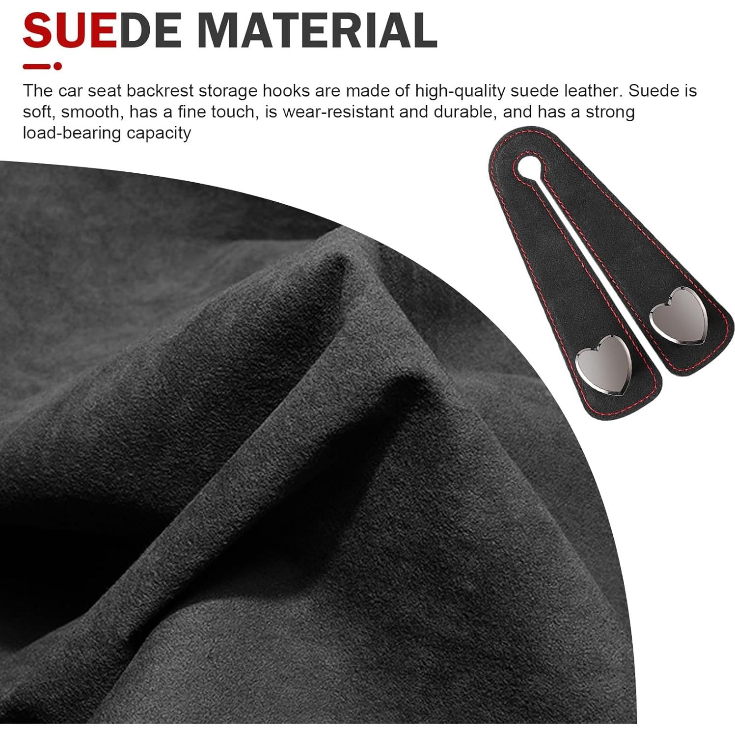 Ganchos para Asiento de Coche Opuweiy 2 PCS Negro Soporte Teléfono