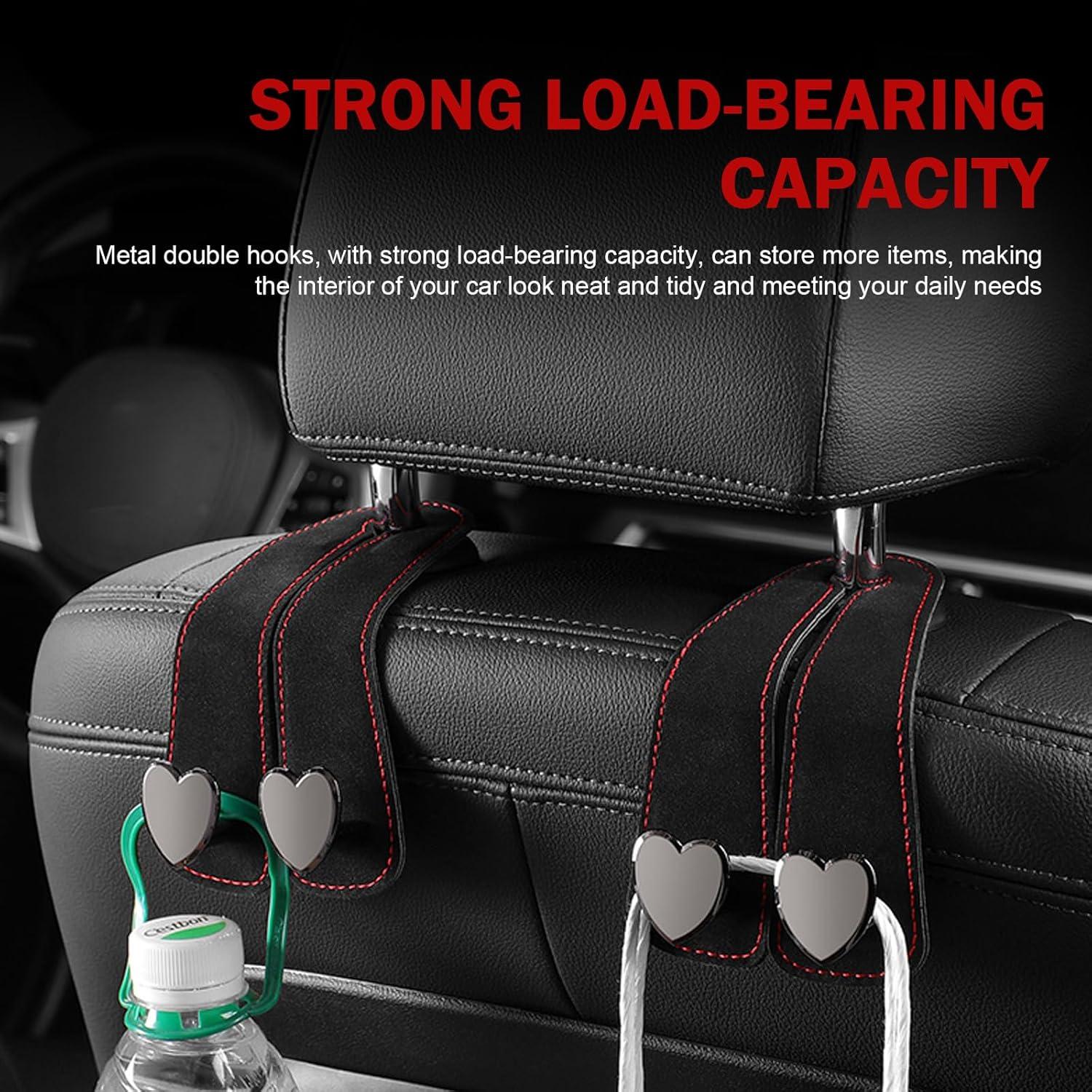 Ganchos para Asiento de Coche Opuweiy 2 PCS Negro Soporte Teléfono