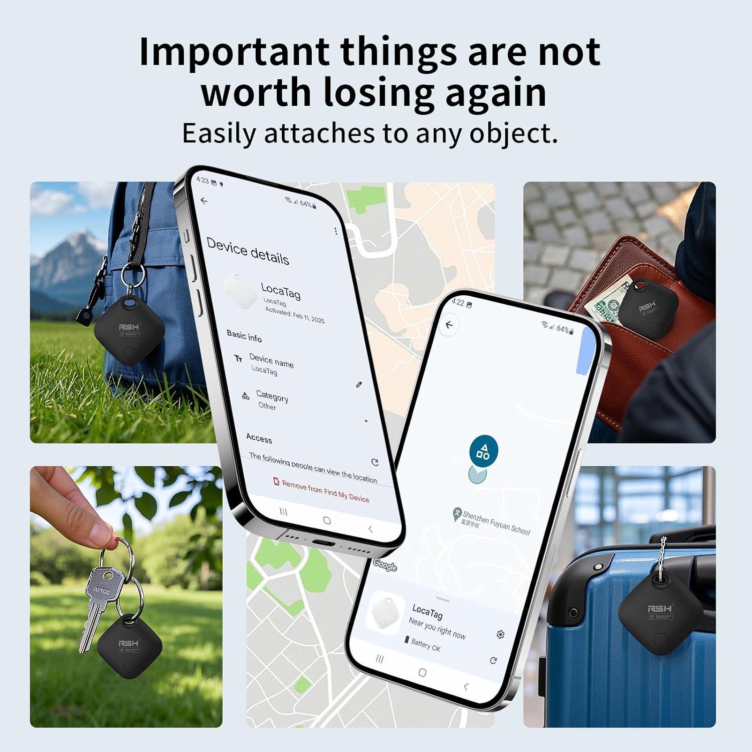 Etiqueta de Seguimiento Bluetooth RSH para Android 4 Pack