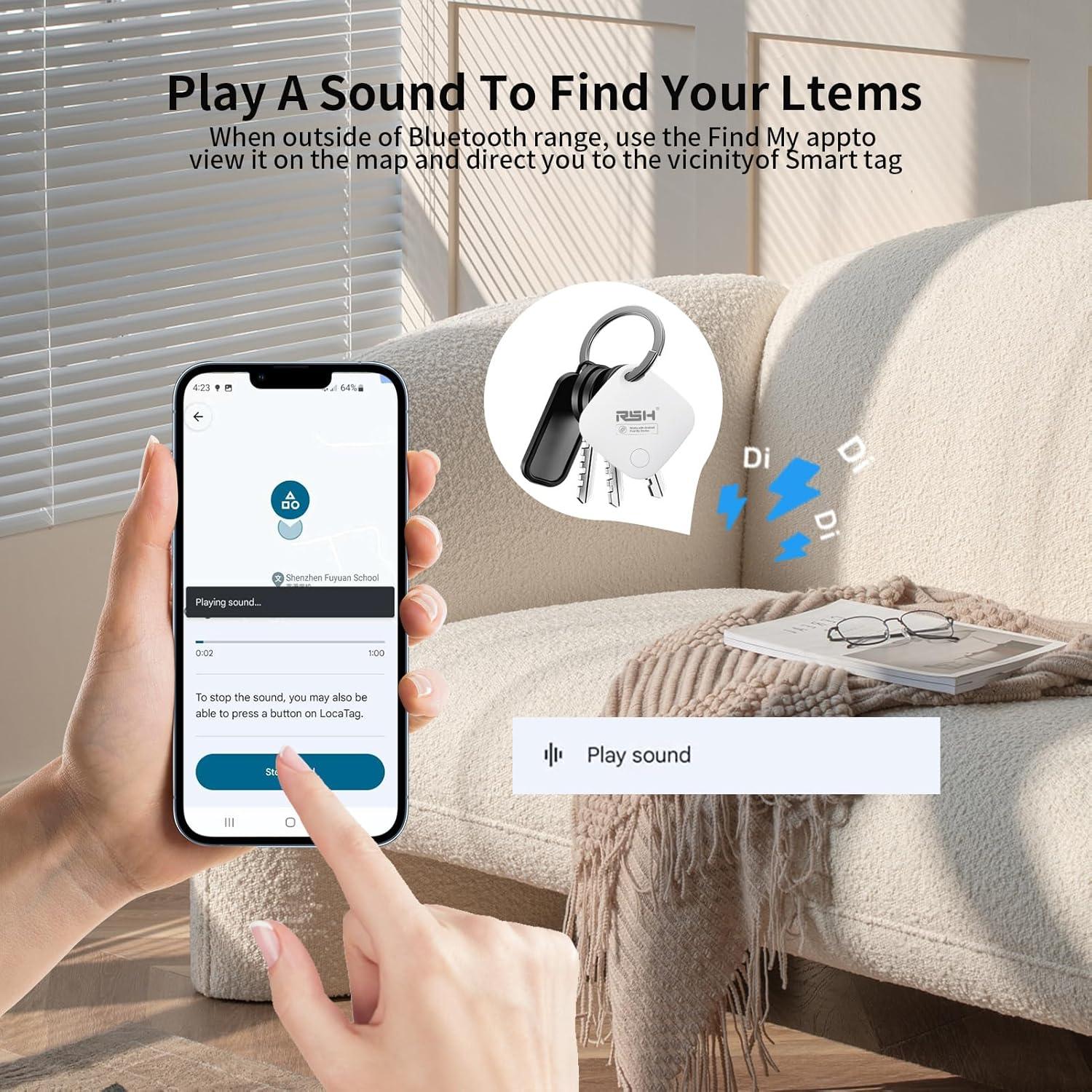 Etiqueta de Seguimiento Bluetooth RSH para Android 4 Pack