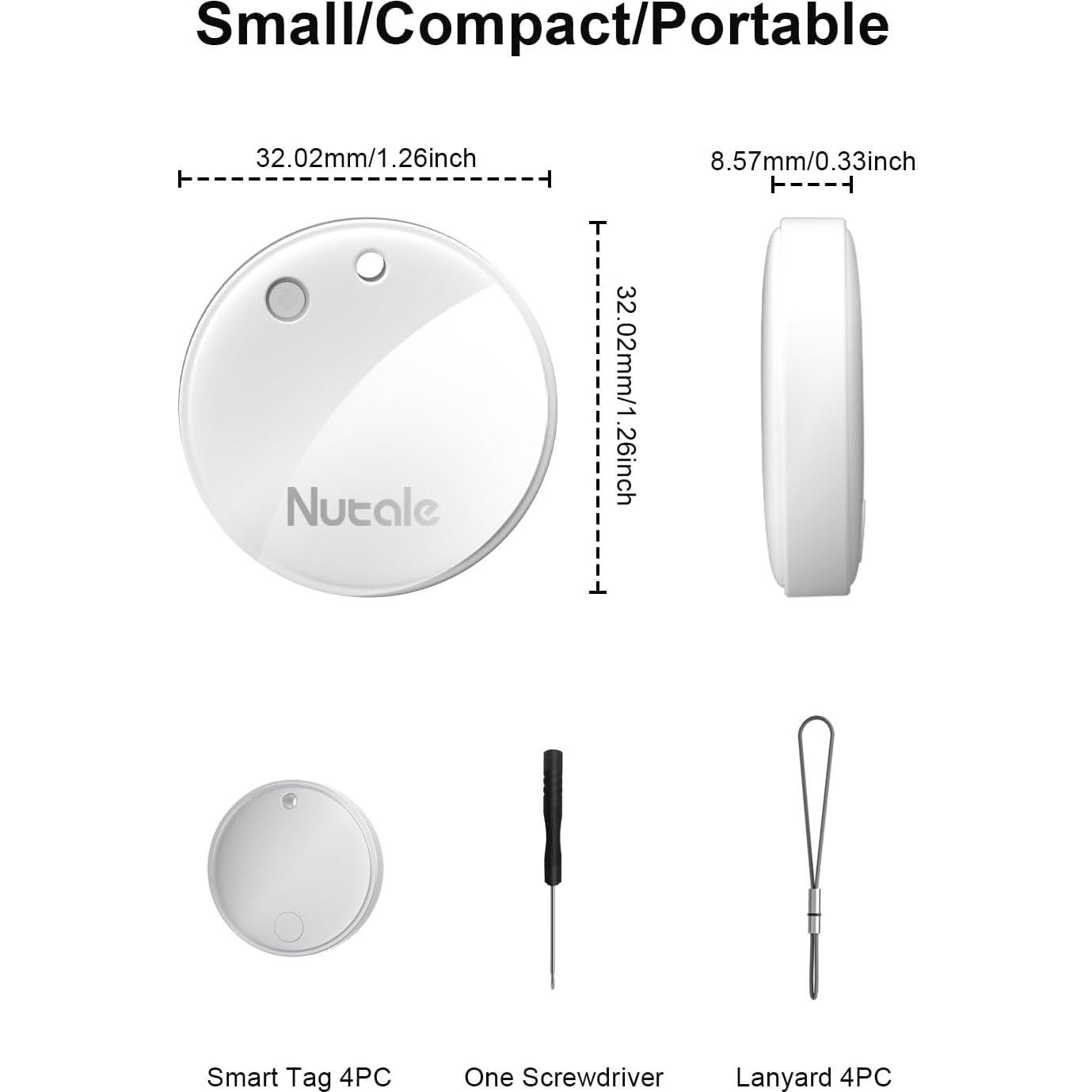 Paquete de 4 Etiquetas de Seguimiento Nutale F20X - iOS