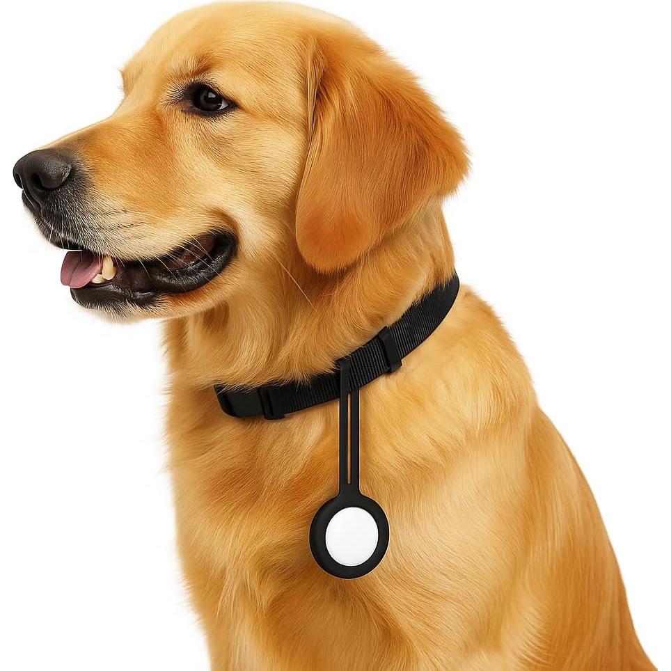 Soporte de Silicona Verde para AirTag - Ideal para Mascotas y Equipaje