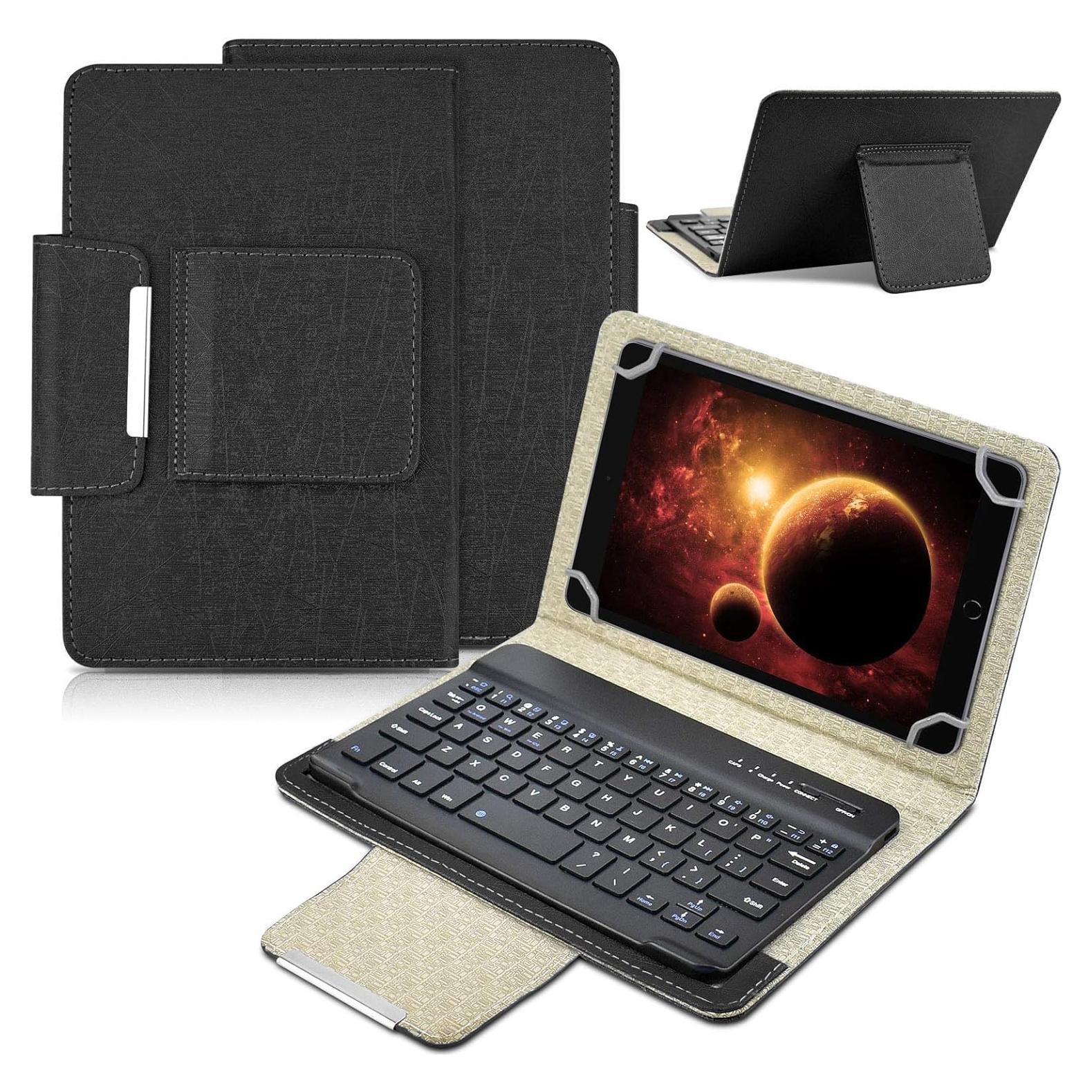 Funda Universal para Tableta 8" DETUOSI con Teclado Bluetooth