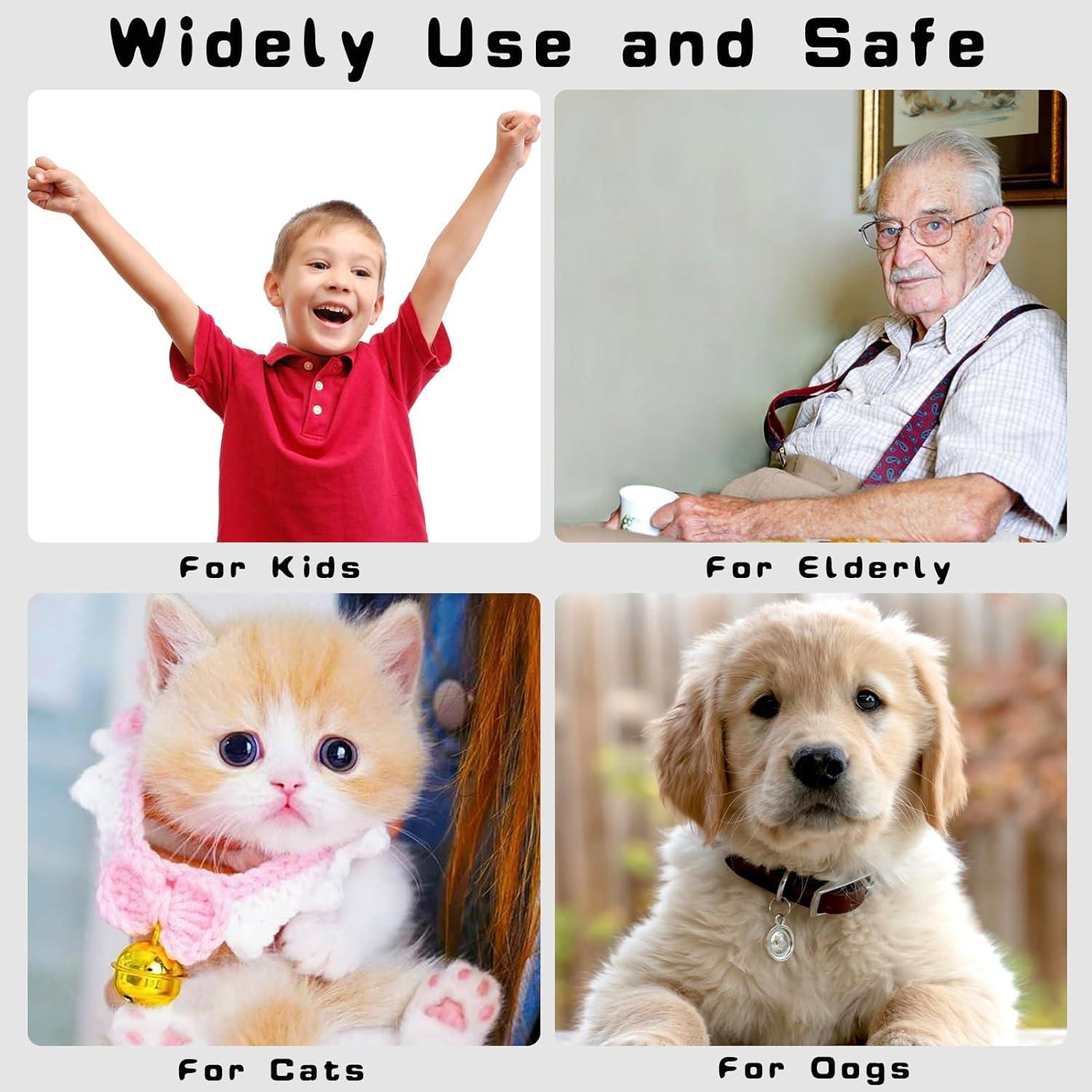 Soporte oculto para Airtag SEEHOM - 2 unidades, silicona, negro y azul