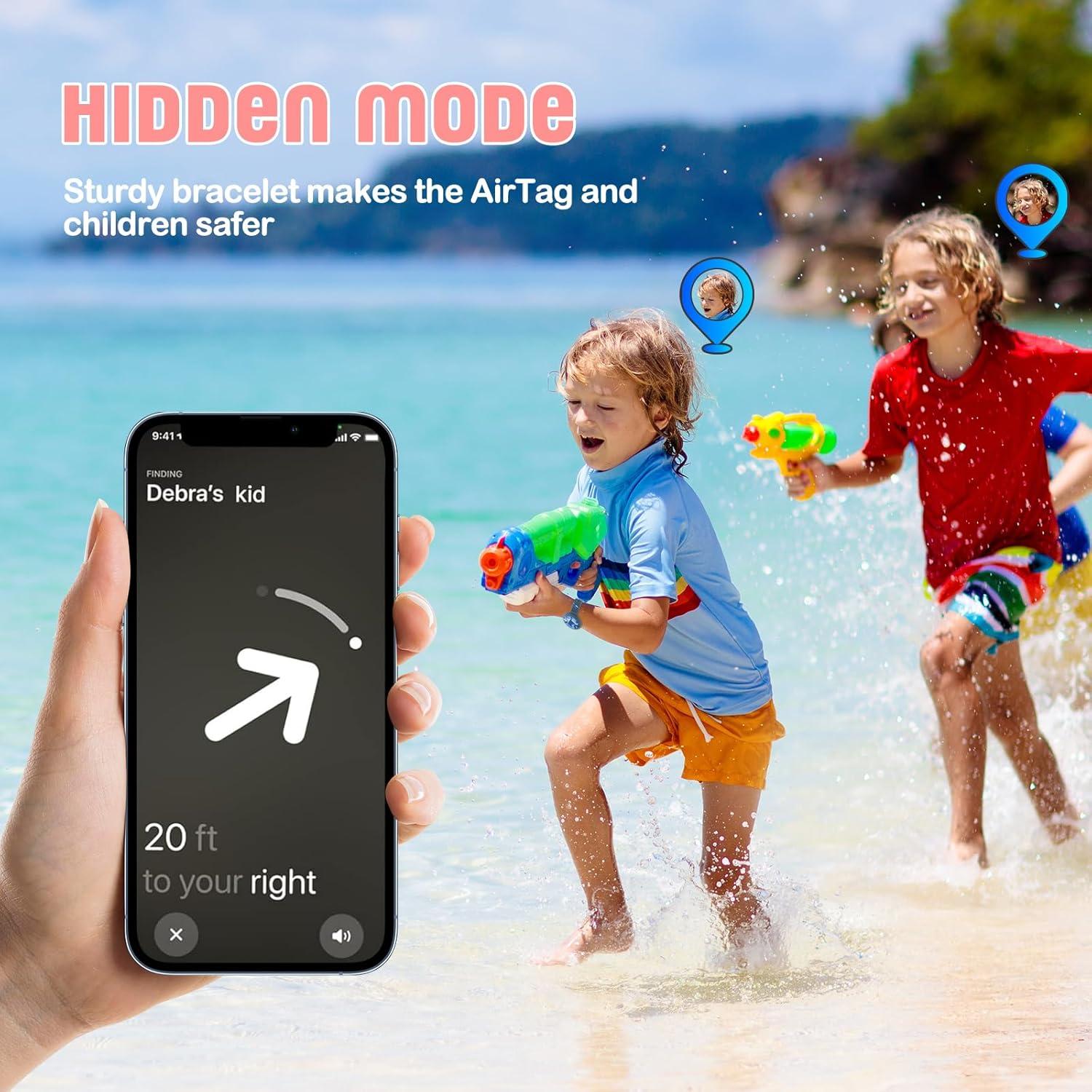 Pulsera de Silicona para AirTag Niños Diaclara Impermeable