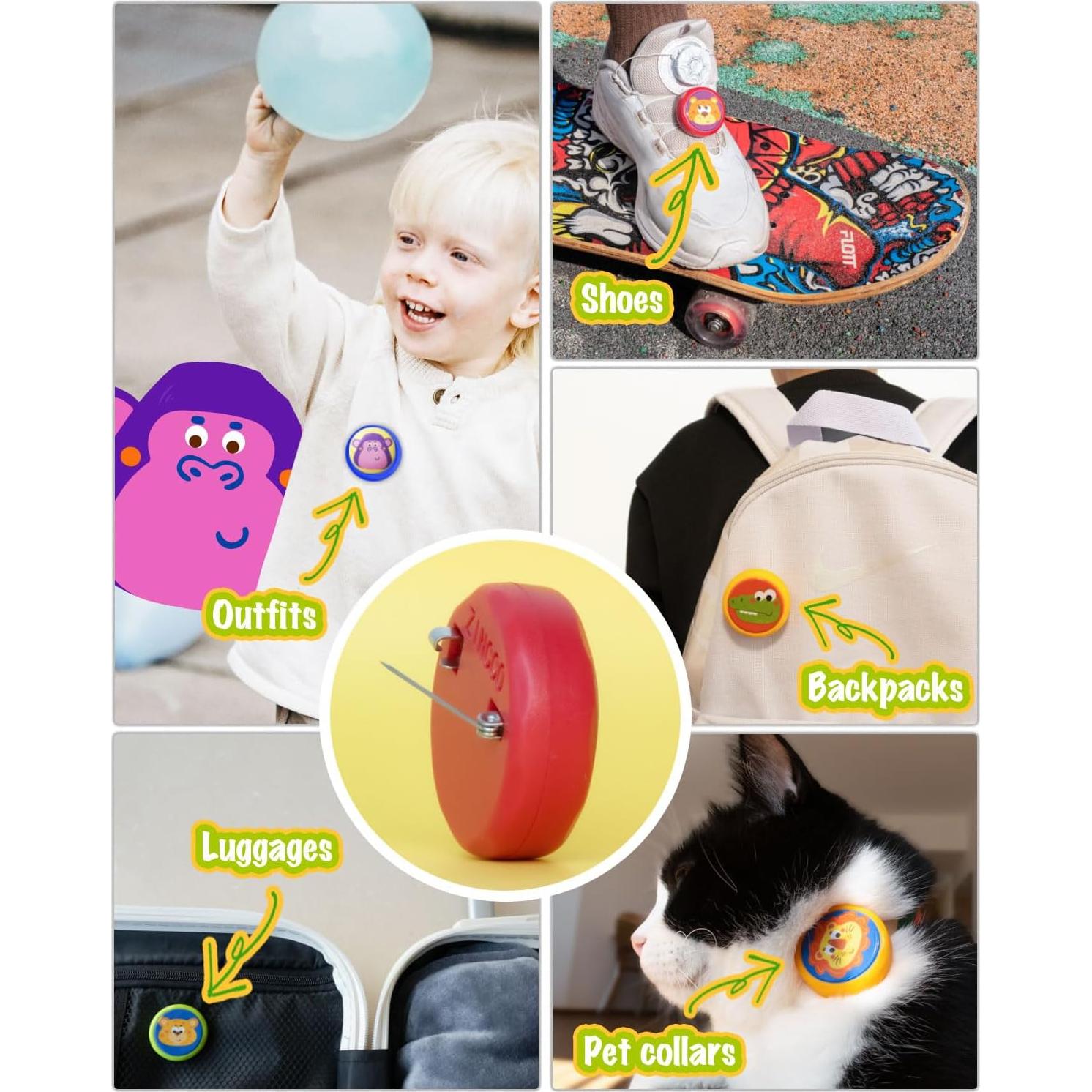 Paquete de 2 fundas para AirTag ZINCCO con tema animal