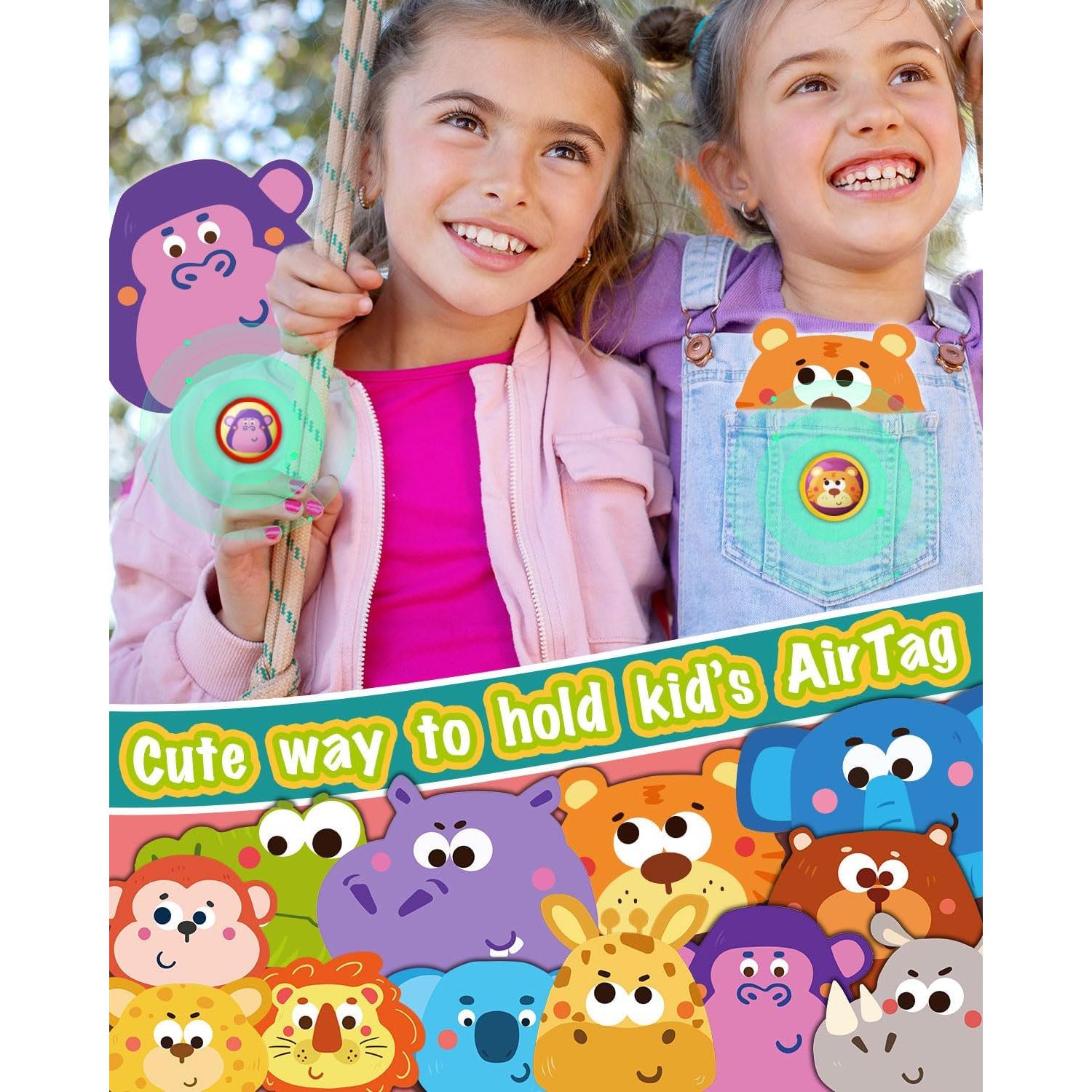 Paquete de 2 fundas para AirTag ZINCCO con tema animal