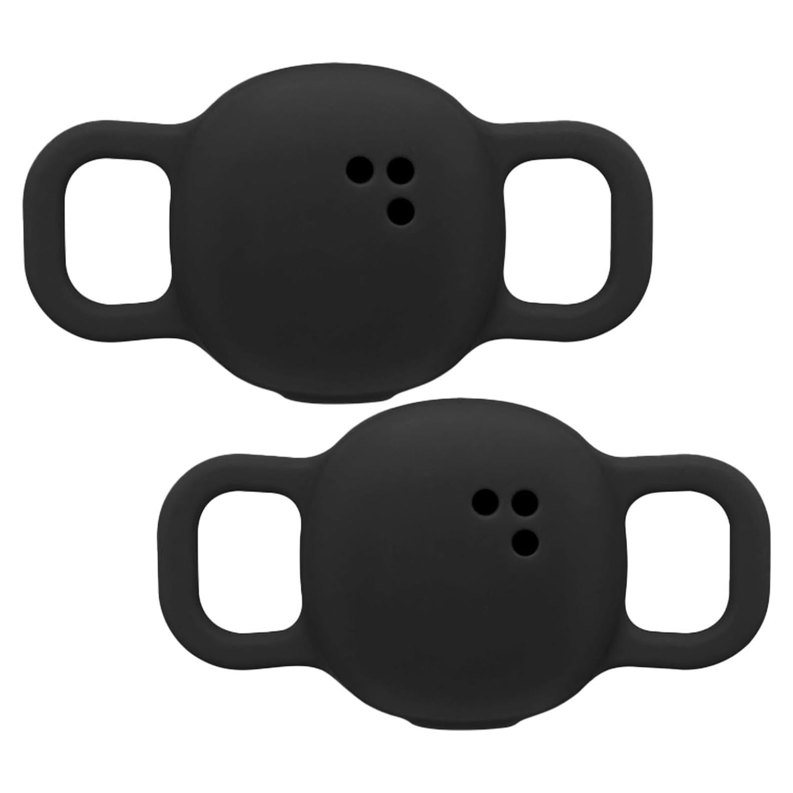 Funda Silicona Telylou Air Tag Rastreador Bluetooth - Negro (2 Pzas)