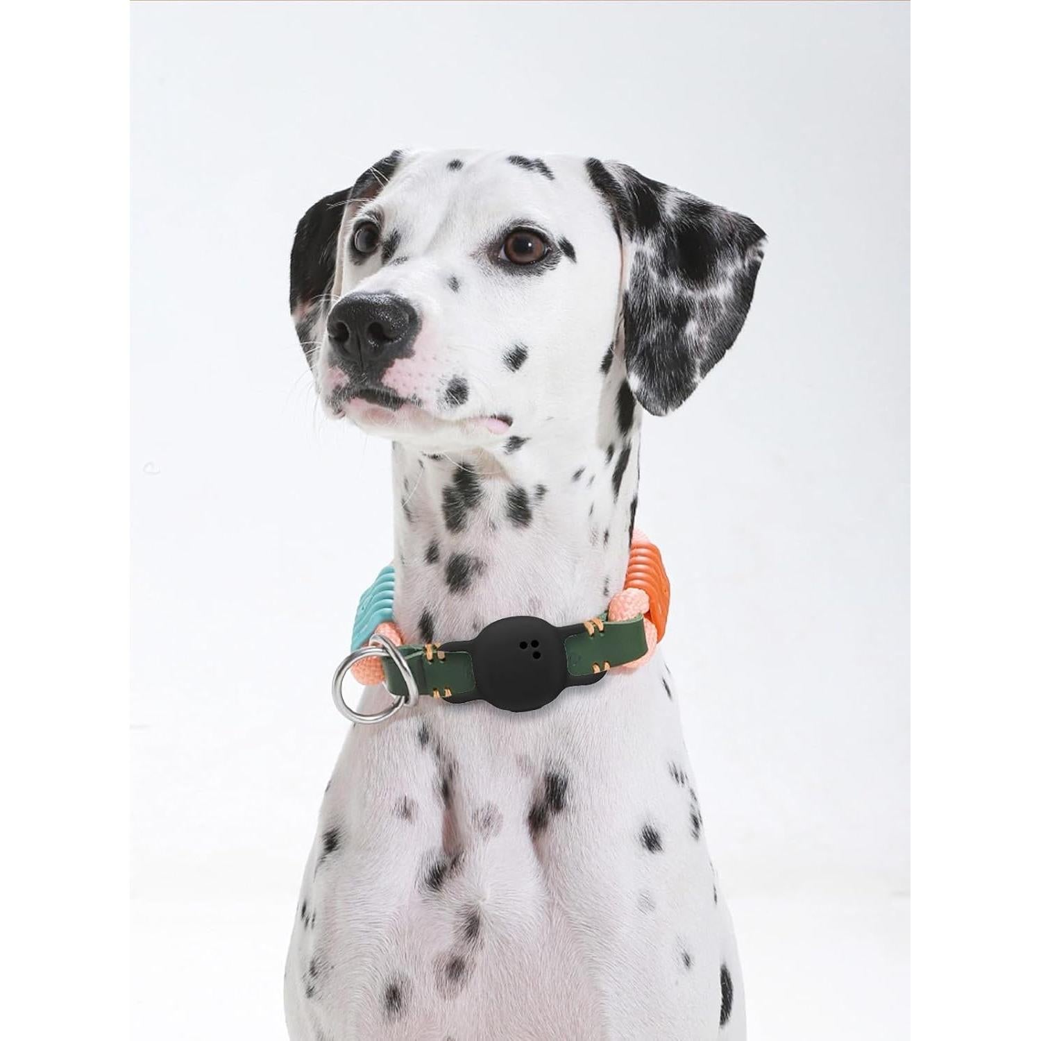 Funda Silicona Telylou Air Tag Rastreador Bluetooth - Negro (2 Pzas)