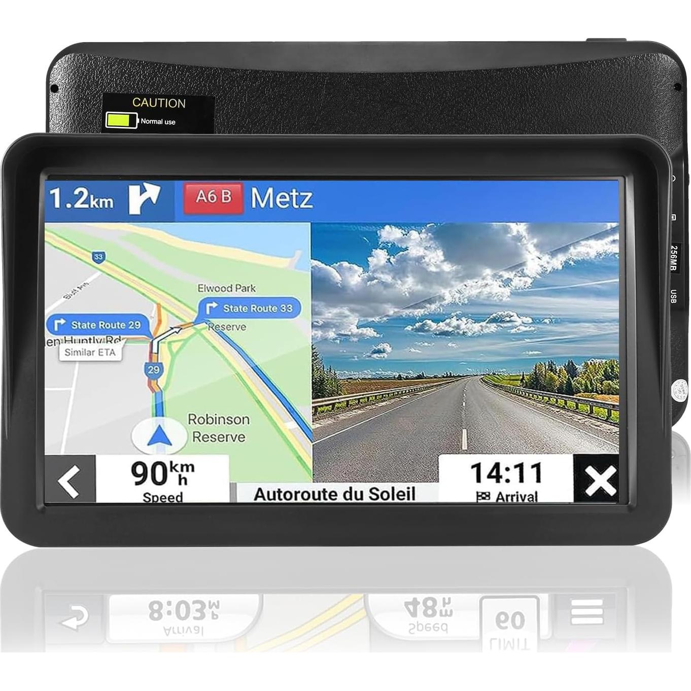 Navegador GPS 9" LEIENSI con Mapas 2025 y Actualización Vitalicia