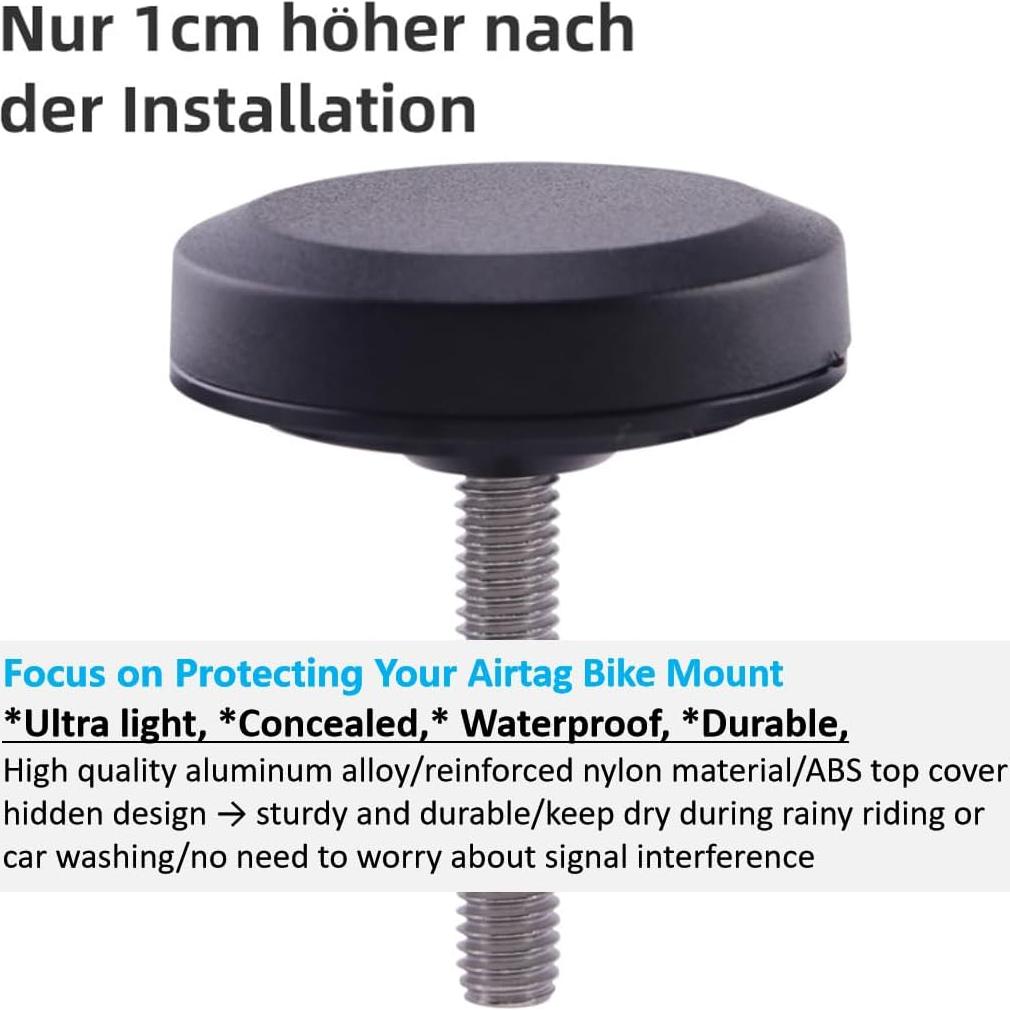 Soporte para AirTag en Bicicleta ipuplar 31.8mm Ultra Ligero