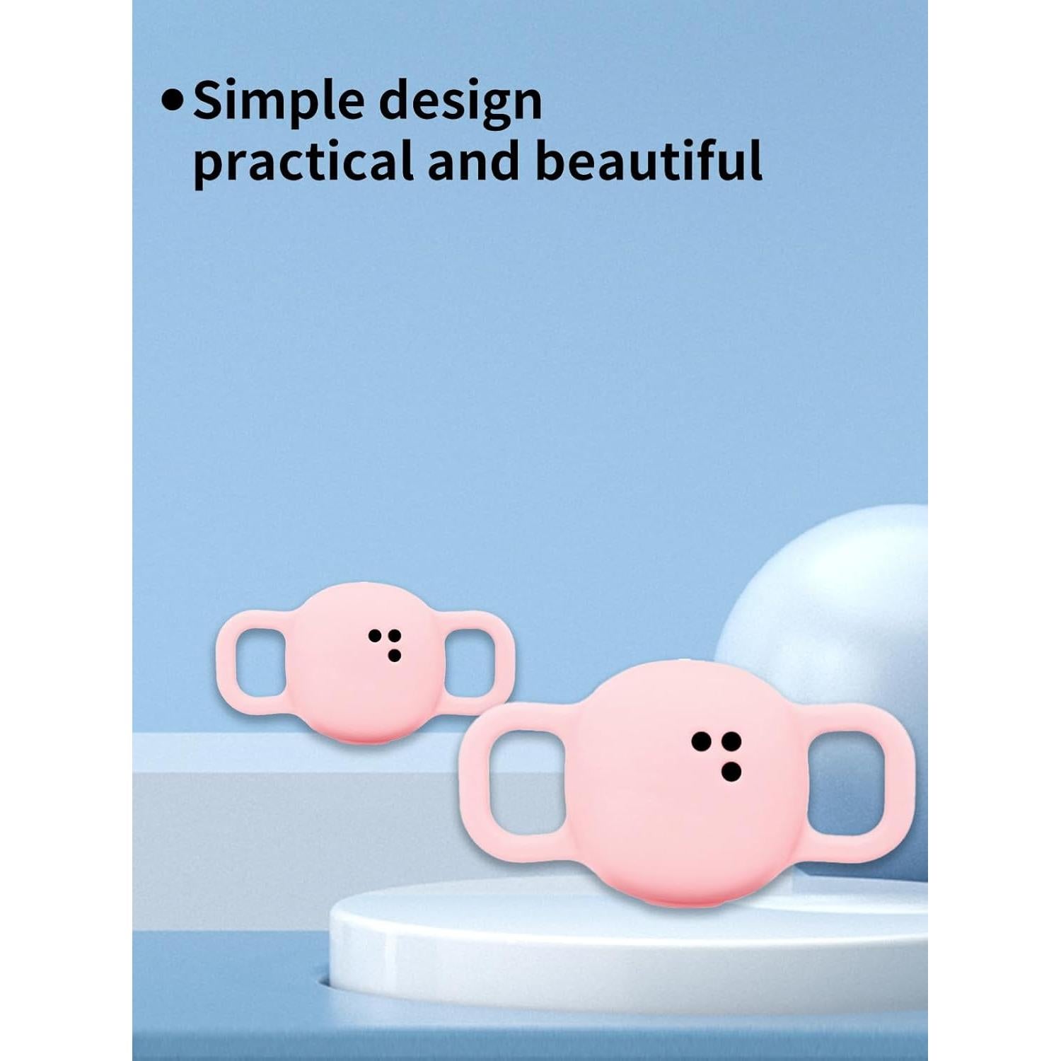 Funda de Silicona Rosa para Telylou Air Tag - Protección Resistente