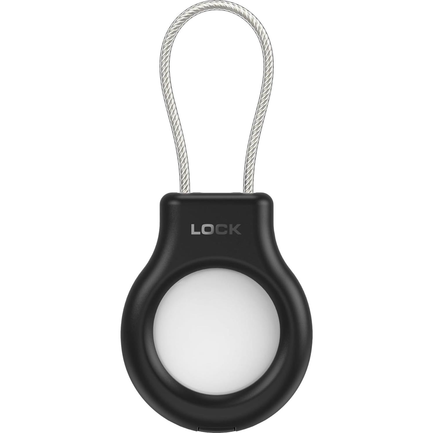 Soporte Seguro para Apple AirTag Tofeer - 4 Piezas con Cable