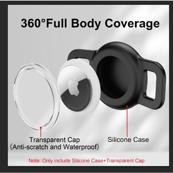 Soporte Protector para Airtag ZYRAPRO - 2 Piezas Negro