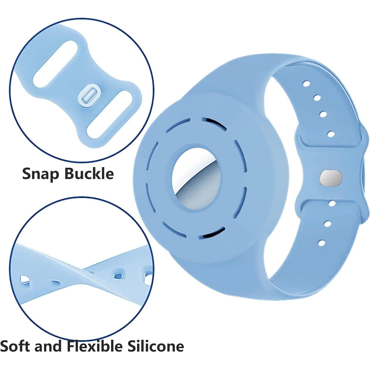 Funda de silicona para AirTag Hansont - Azul, para niños