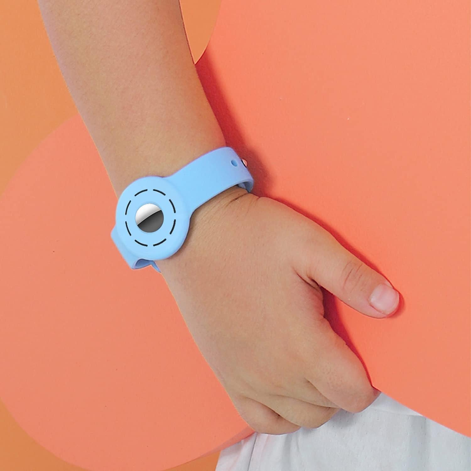 Funda de silicona para AirTag Hansont - Azul, para niños