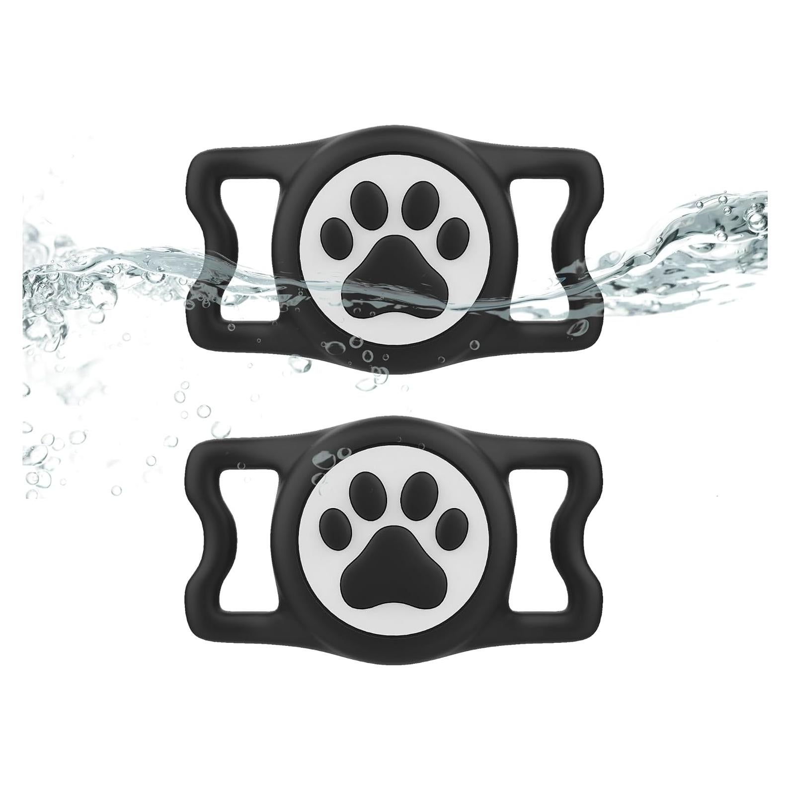 Soporte para Airtag de Perro SignFaith IP68 2-Pack Negro