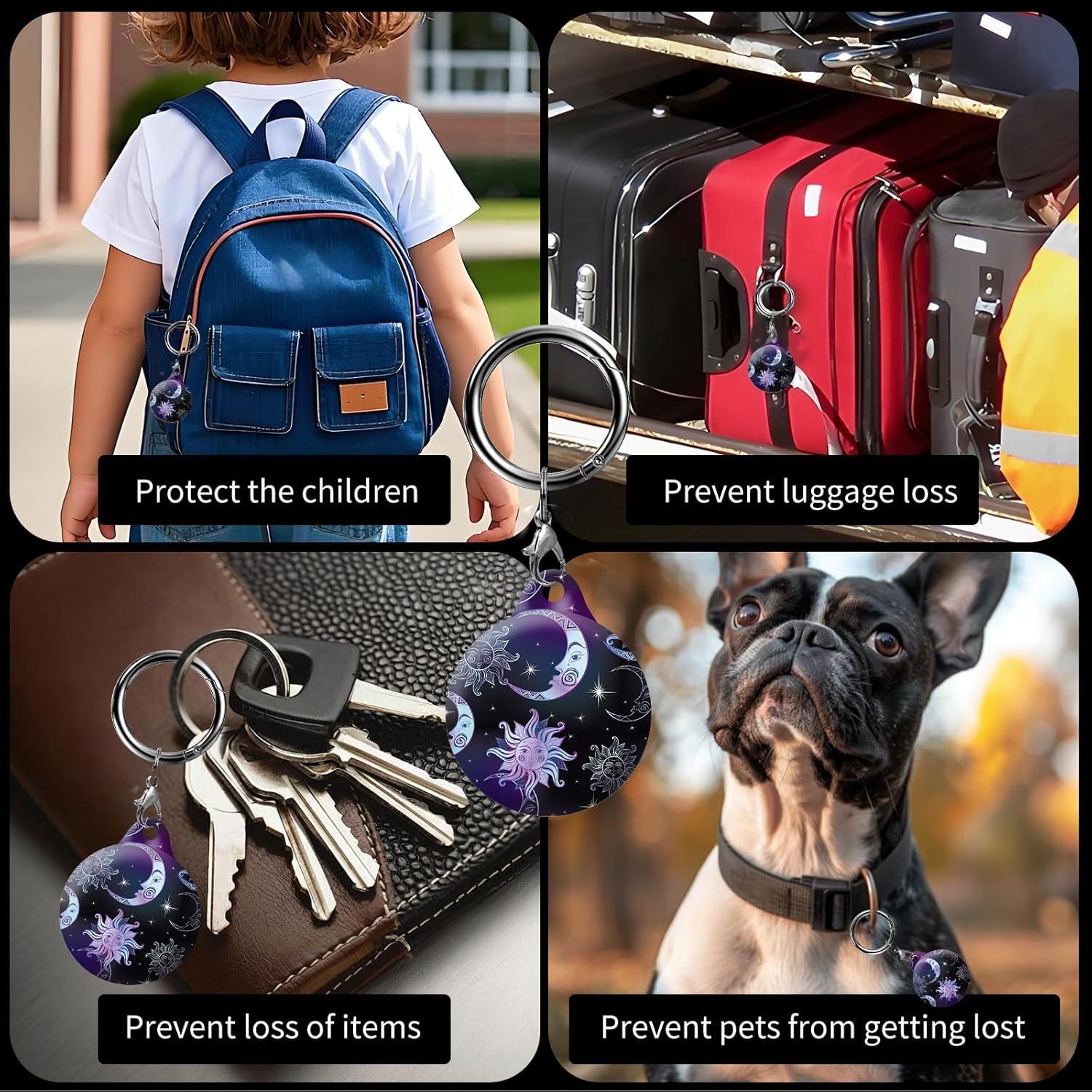 Soporte para AirTag AKPZV con cubierta anti-rayones