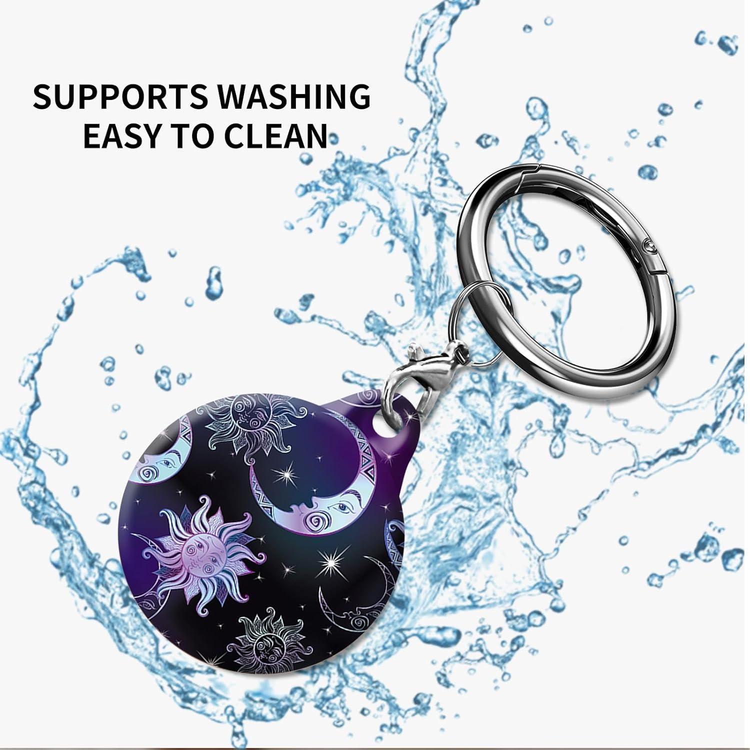 Soporte para AirTag AKPZV con cubierta anti-rayones